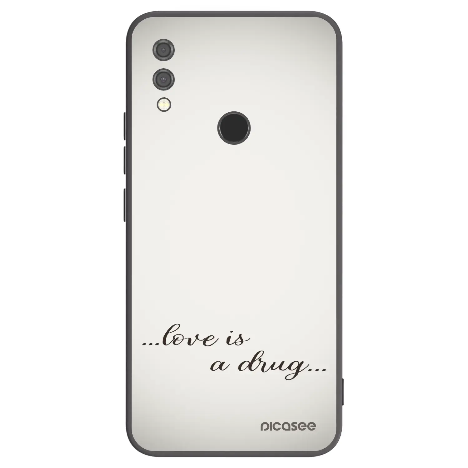 Silikonový černý obal pro Xiaomi Redmi Note 7 - Love is a drug