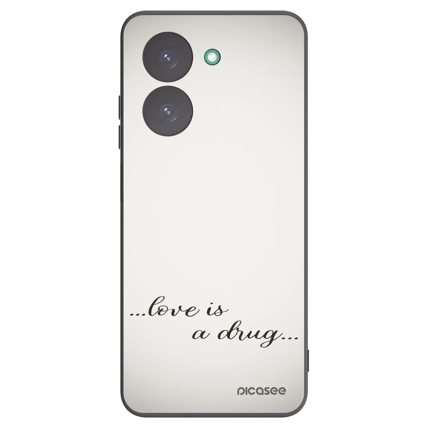 Silikonový černý obal pro Xiaomi Redmi A5 - Love is a drug