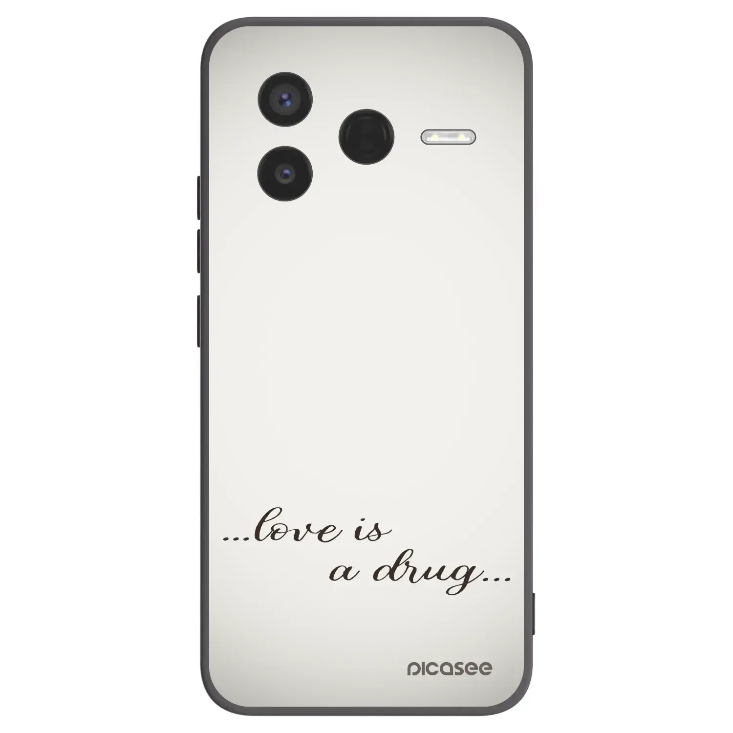 Silikonový černý obal pro Xiaomi Poco F7 Pro 5G - Love is a drug