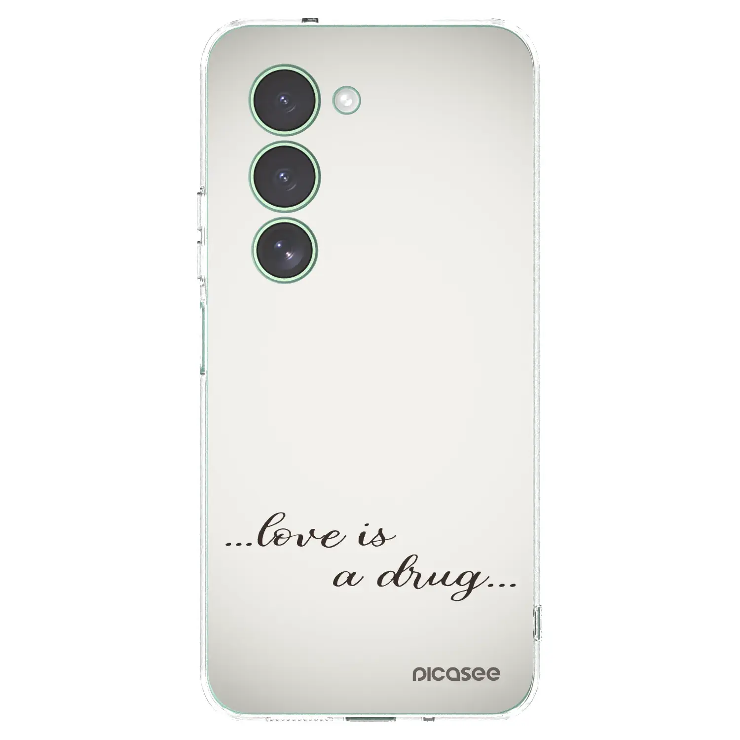Silikonový průhledný obal pro Xiaomi Redmi 15 5G - Love is a drug