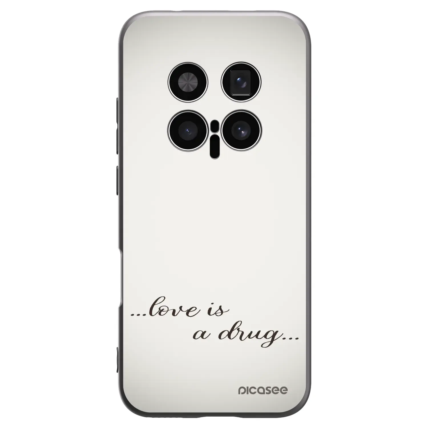 Silikonový černý obal pro Honor Magic8 Pro 5G - Love is a drug