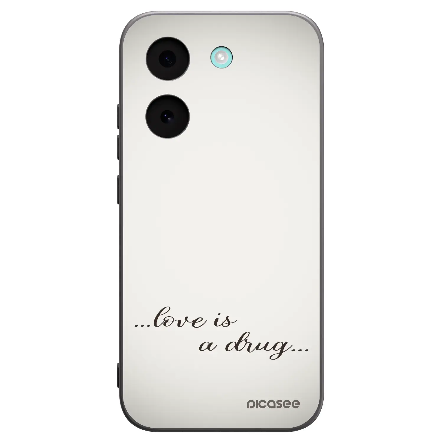 Silikonový černý obal pro Xiaomi Poco X8 Pro - Love is a drug