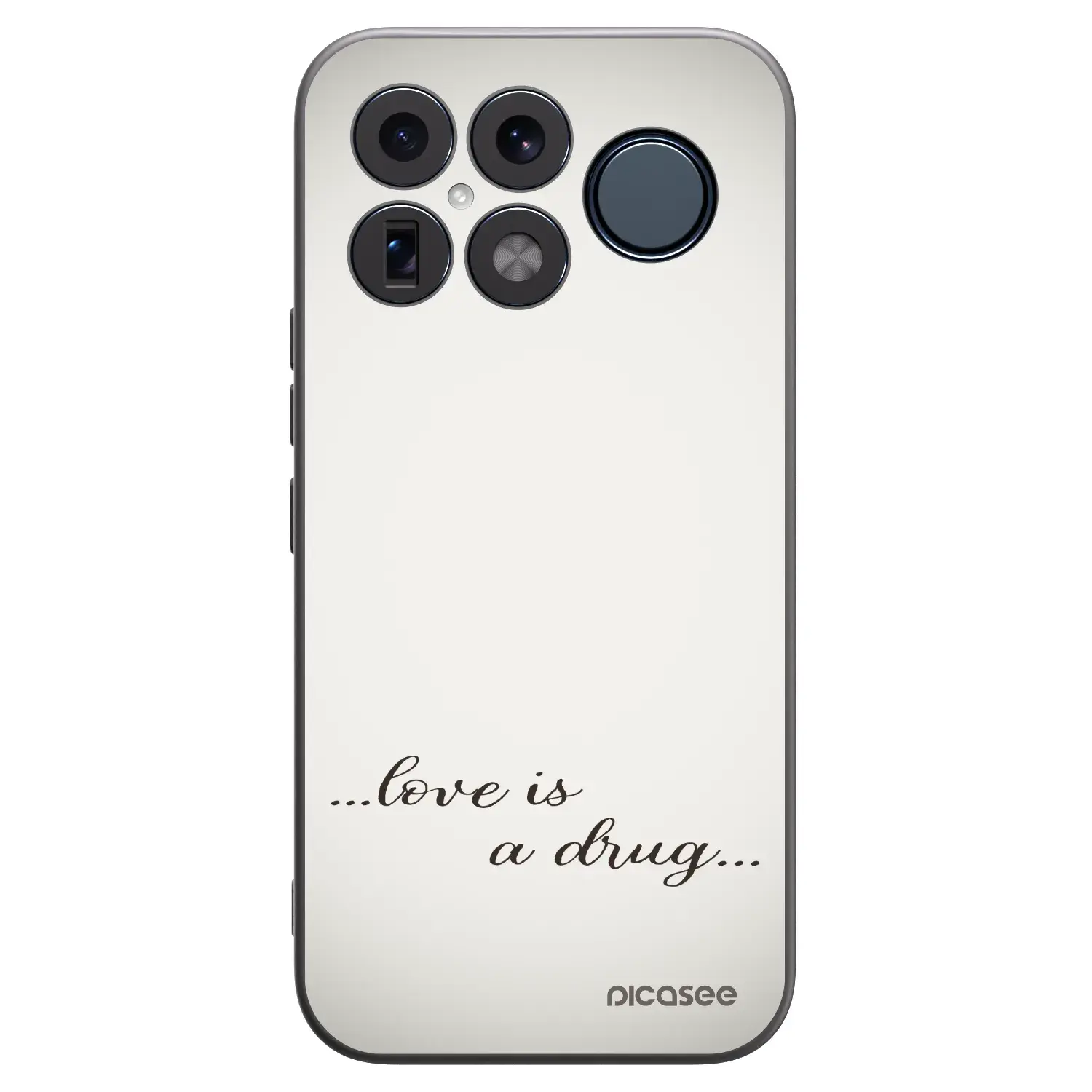 Silikonový černý obal pro Xiaomi Poco F8 Ultra - Love is a drug