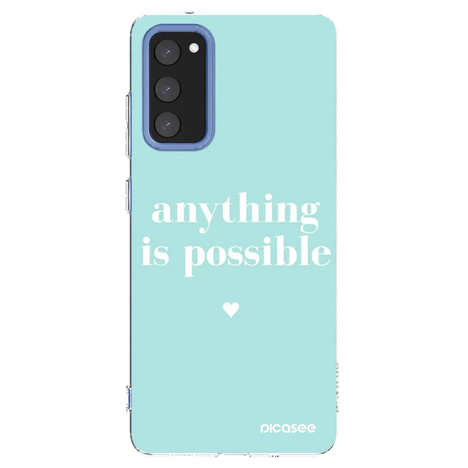 Silikonový průhledný obal pro Samsung Galaxy S20 FE - Anything is possible