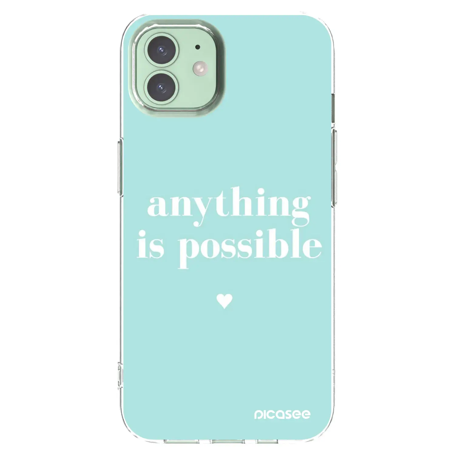 Silikonový průhledný obal pro Apple iPhone 12 - Anything is possible