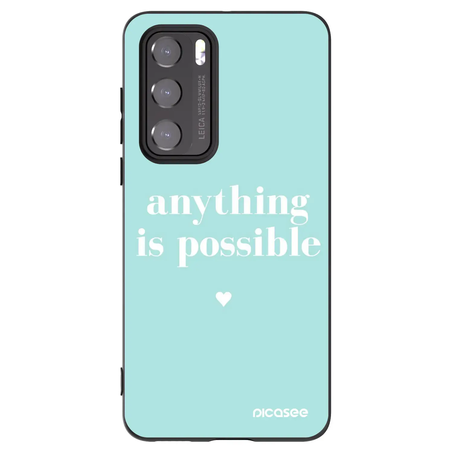 Silikonový černý obal pro Huawei P40 - Anything is possible