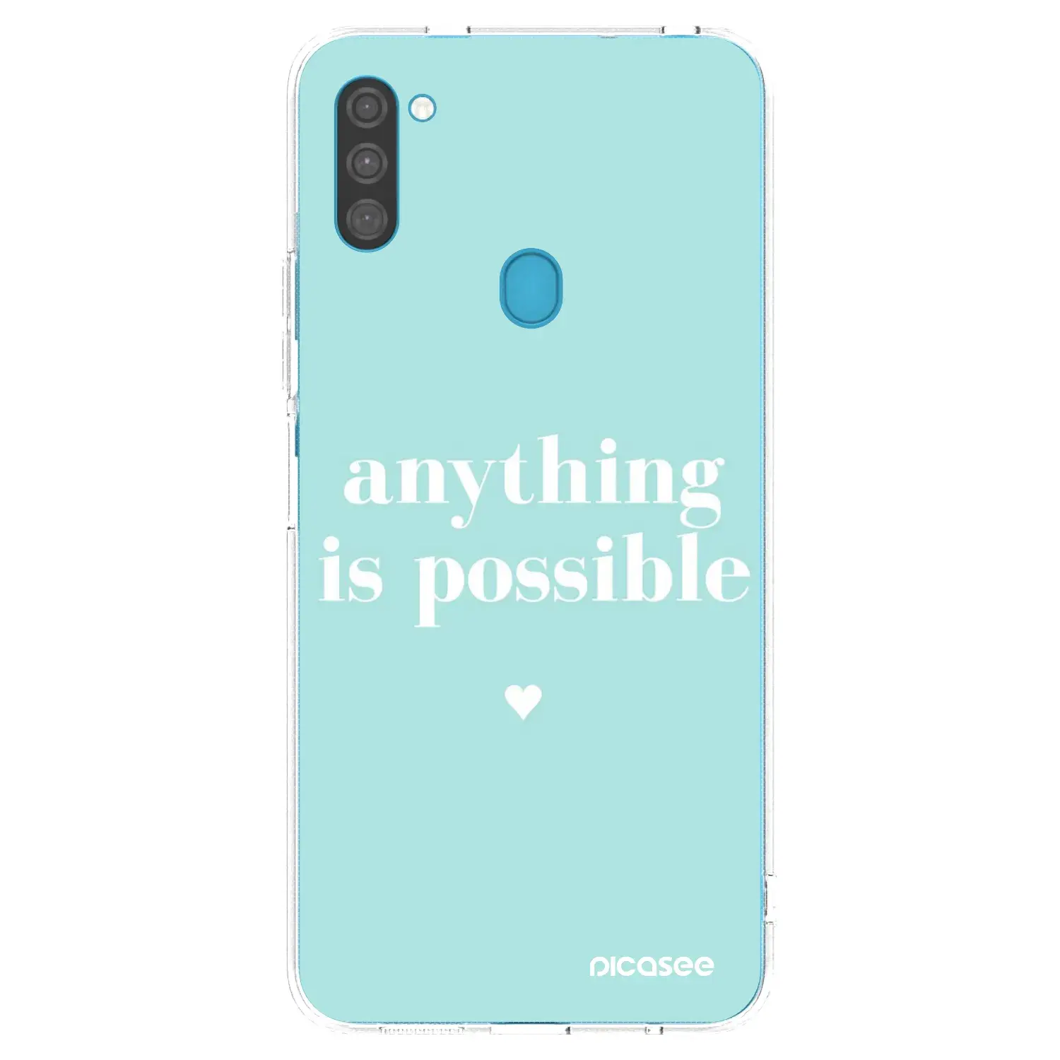 Silikonový průhledný obal pro Samsung Galaxy M11 - Anything is possible