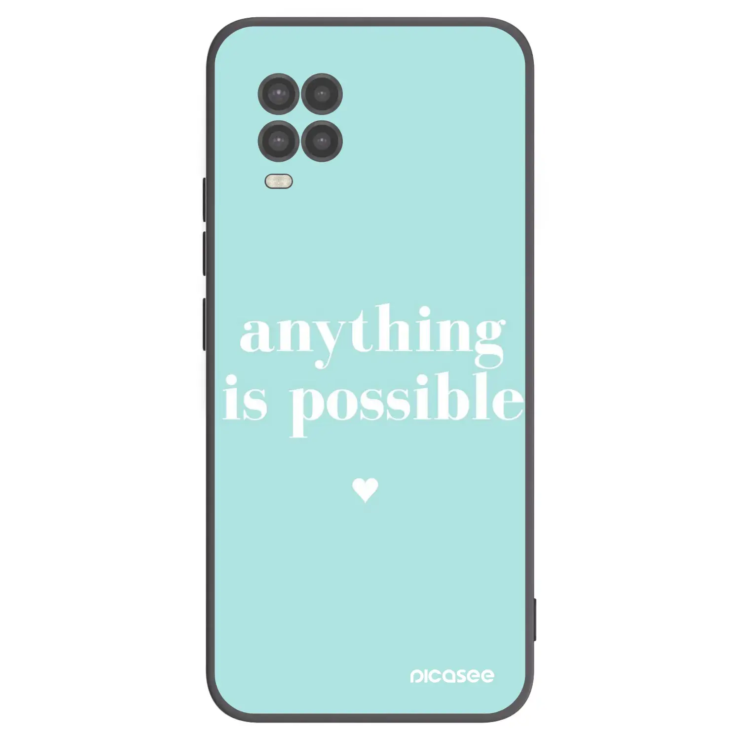 Silikonový černý obal pro Xiaomi Mi 10 Lite - Anything is possible