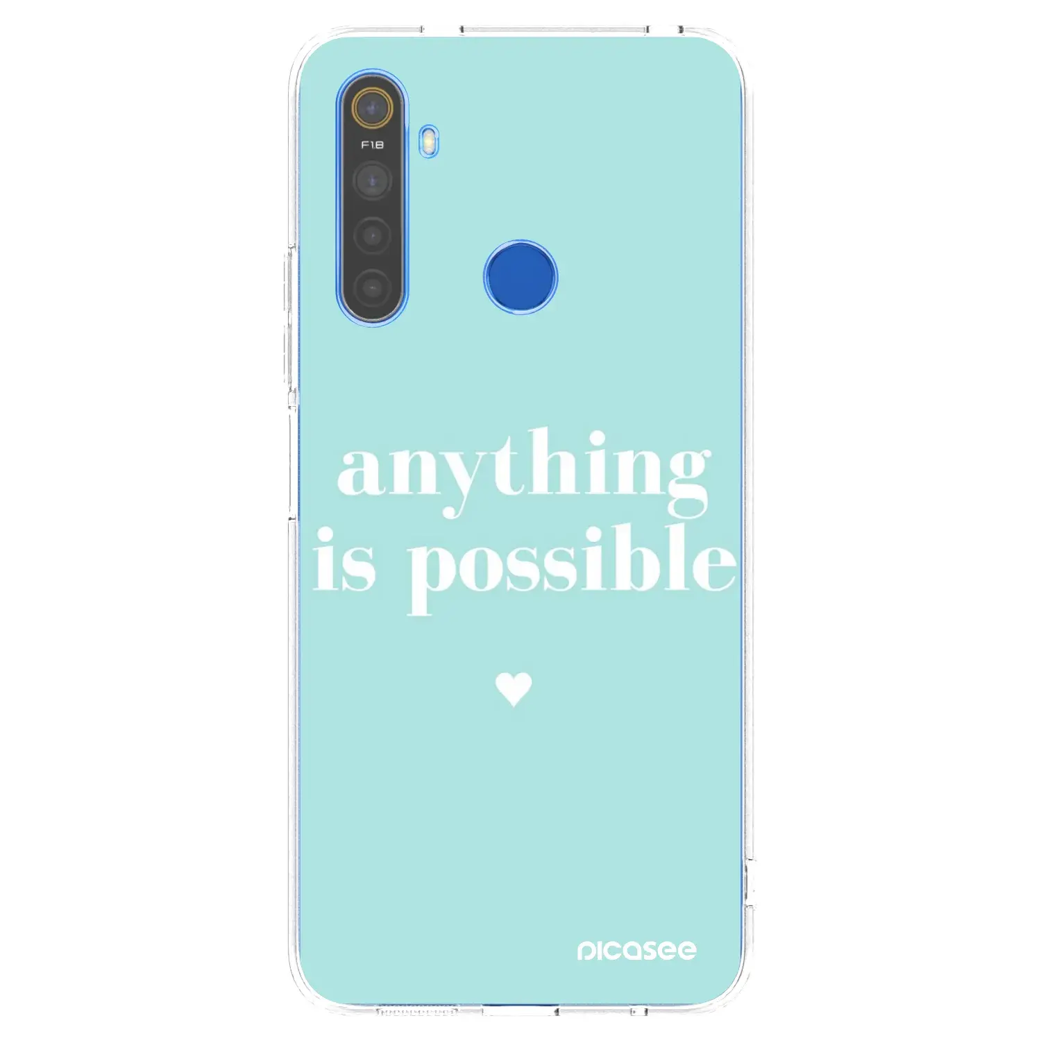Silikonový průhledný obal pro Realme 5 - Anything is possible