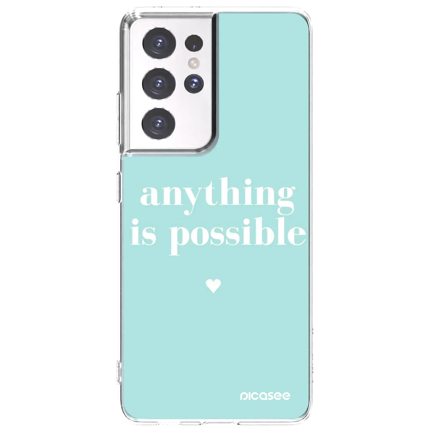 Silikonový průhledný obal pro Samsung Galaxy S21 Ultra 5G G998B - Anything is possible