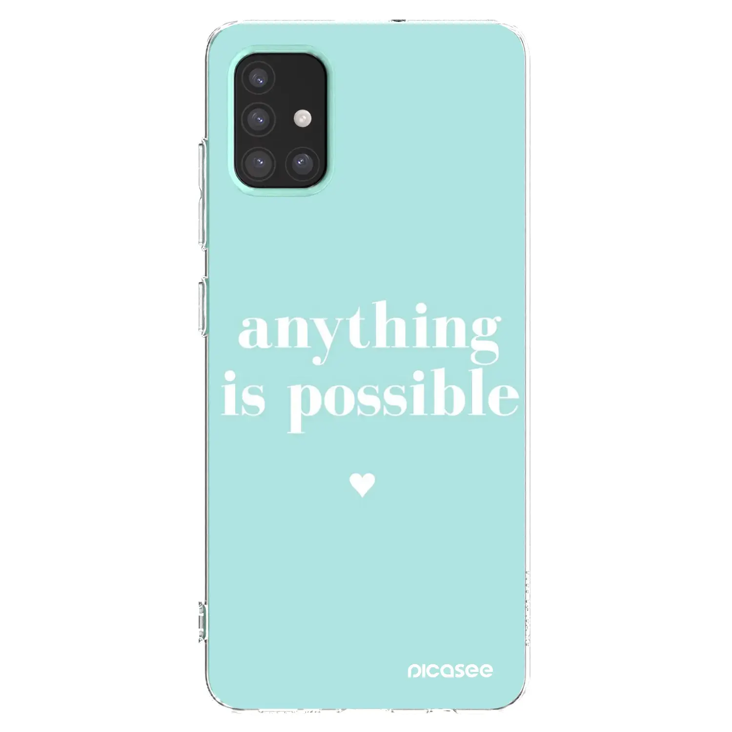 Silikonový průhledný obal pro Samsung Galaxy M31s - Anything is possible