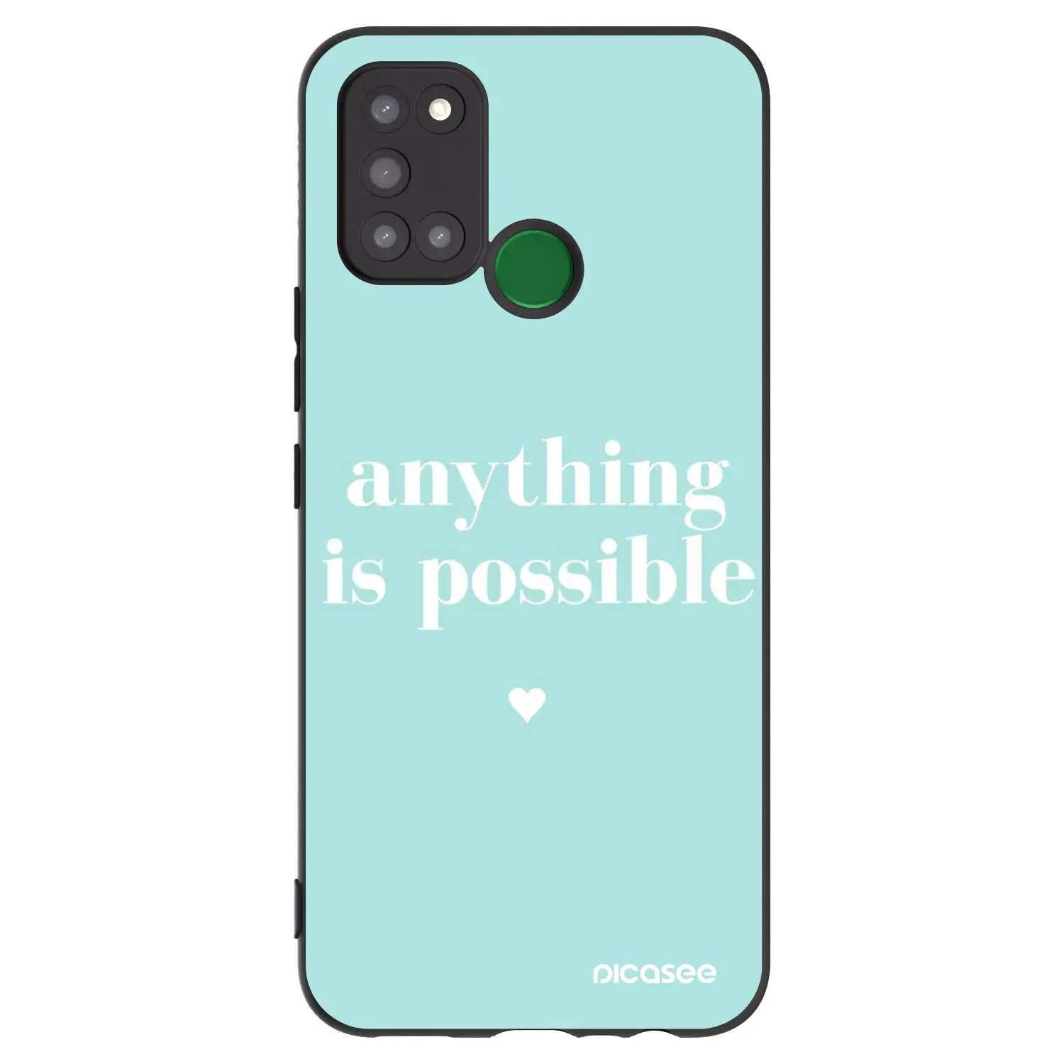 Silikonový černý obal pro Realme 7i - Anything is possible