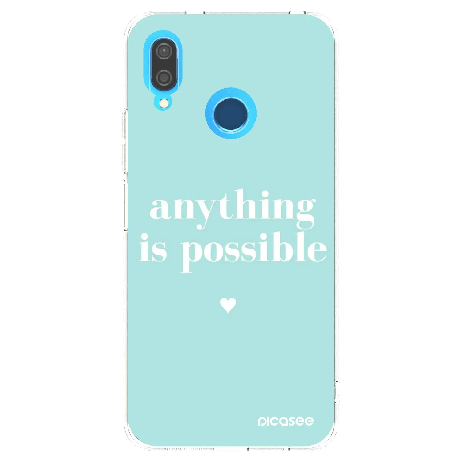 Silikonový průhledný obal pro Huawei P20 Lite - Anything is possible