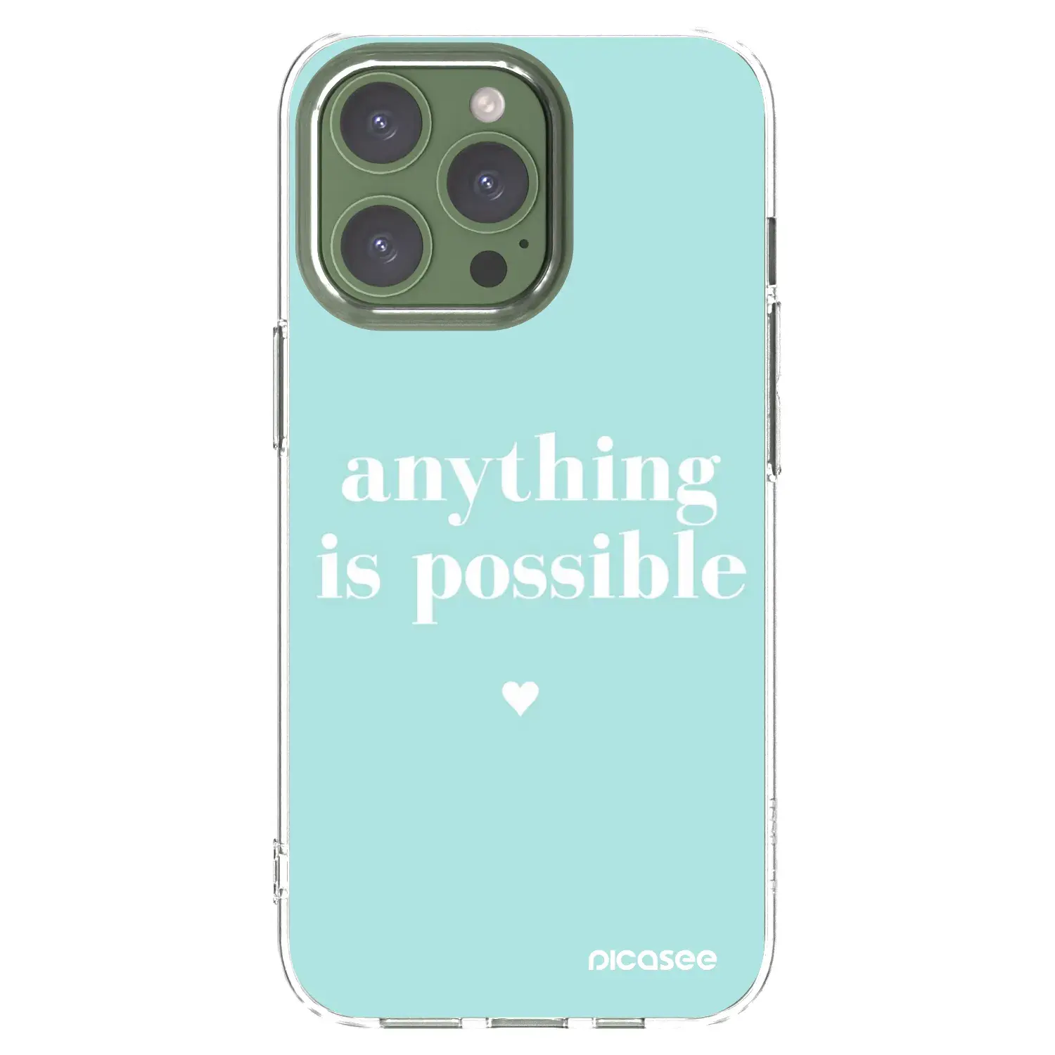 Silikonový průhledný obal pro Apple iPhone 13 Pro - Anything is possible