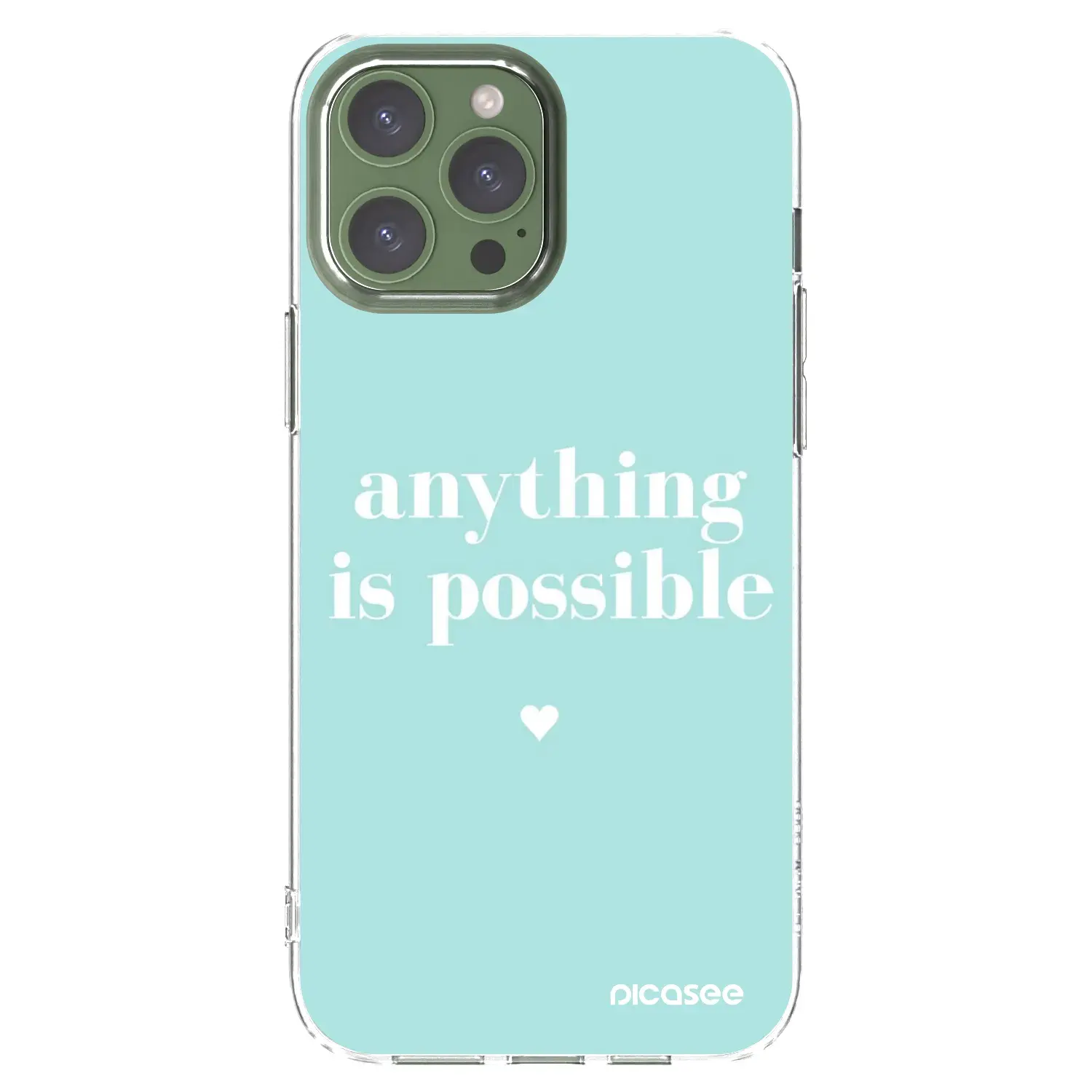 Silikonový průhledný obal pro Apple iPhone 13 Pro Max - Anything is possible