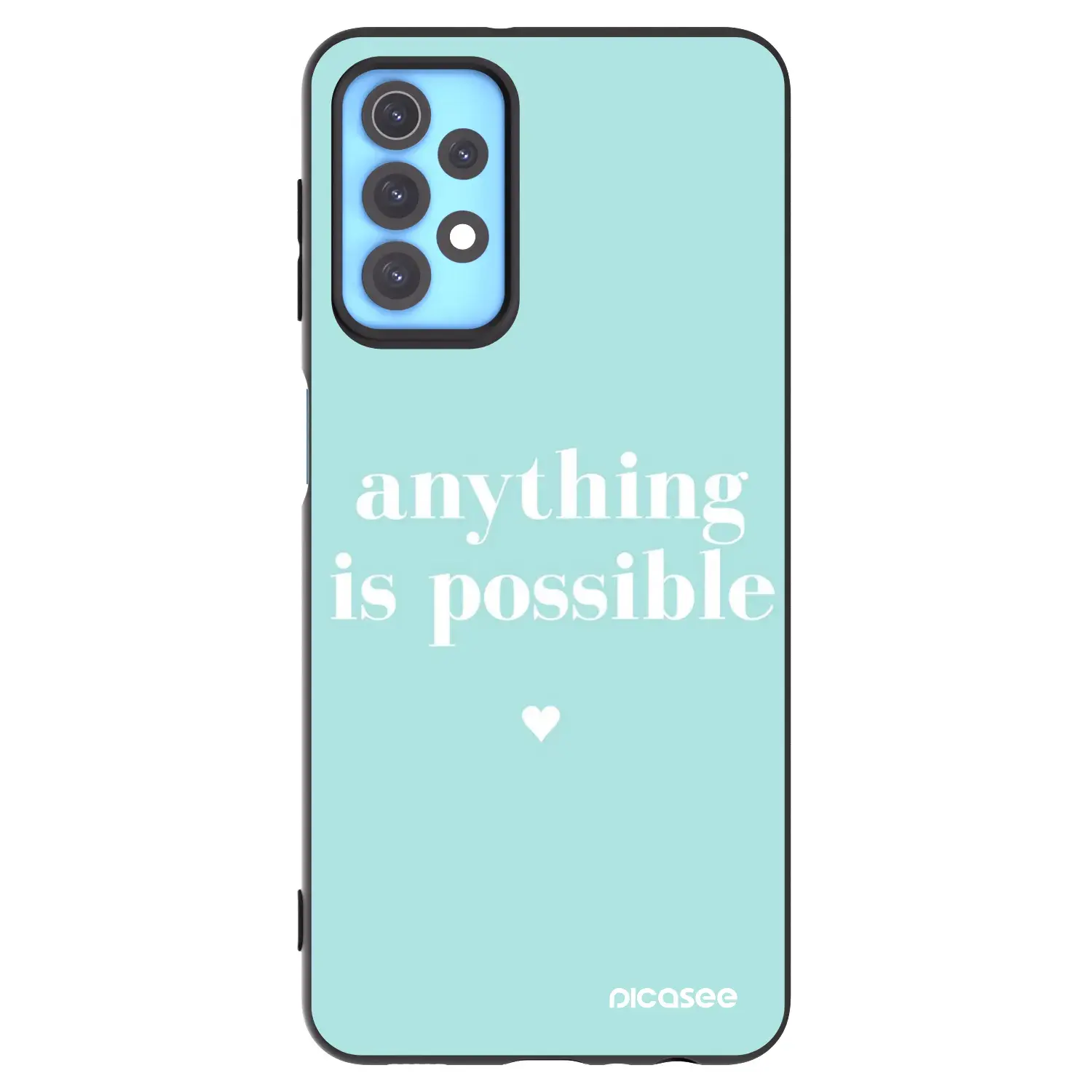 Silikonový černý obal pro Samsung Galaxy A32 4G SM-A325F - Anything is possible