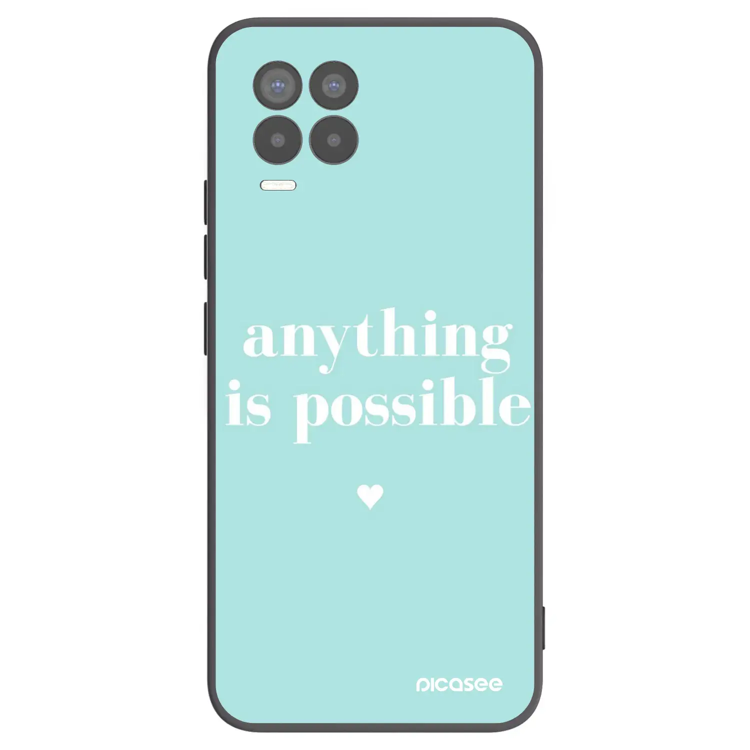 Silikonový černý obal pro Realme 8 Pro - Anything is possible
