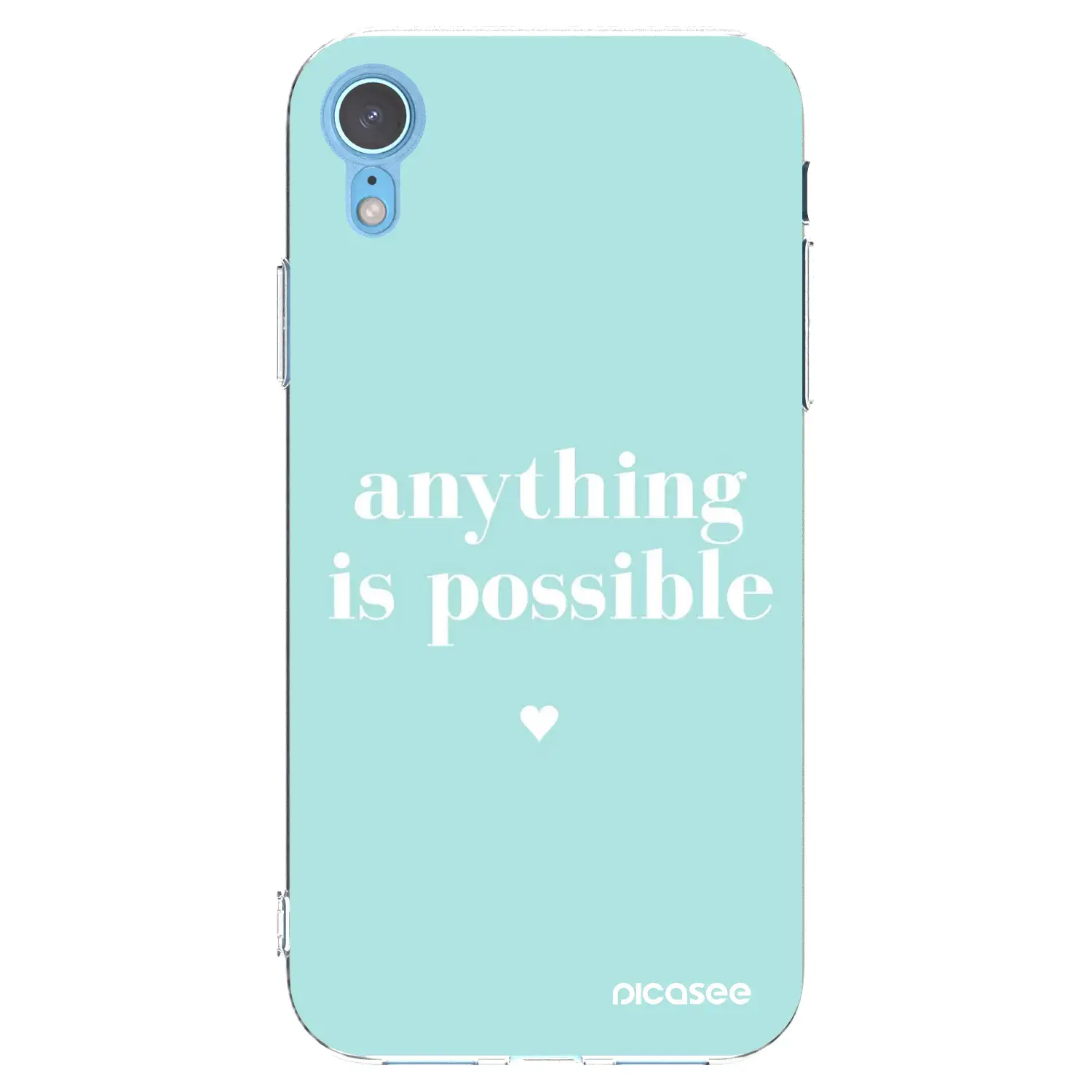 Silikonový průhledný obal pro Apple iPhone XR - Anything is possible