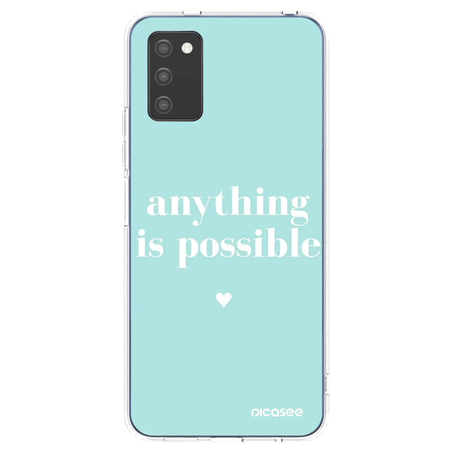 Silikonový průhledný obal pro Samsung Galaxy A03s A037G - Anything is possible