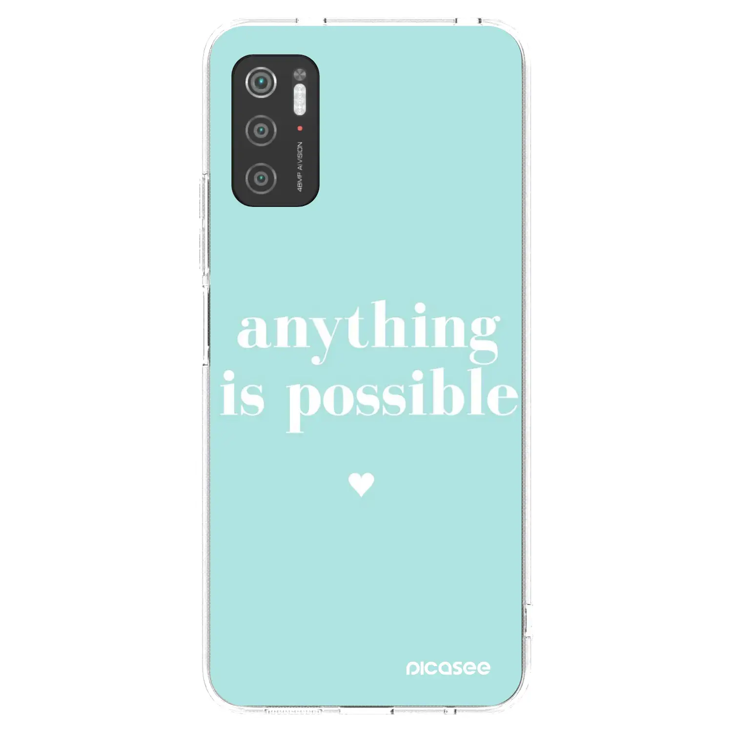 Silikonový průhledný obal pro Xiaomi Poco M3 Pro 5G - Anything is possible