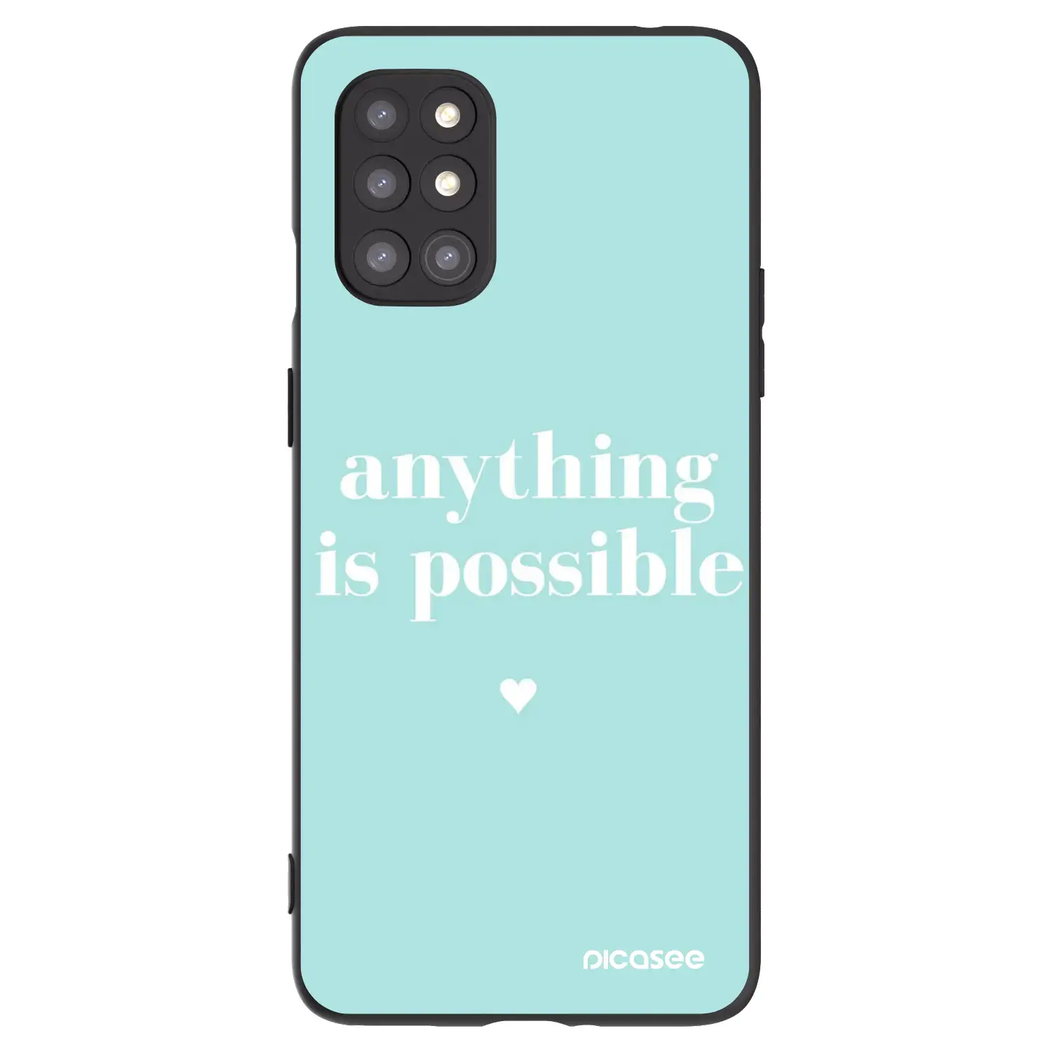 Silikonový černý obal pro OnePlus 8T - Anything is possible