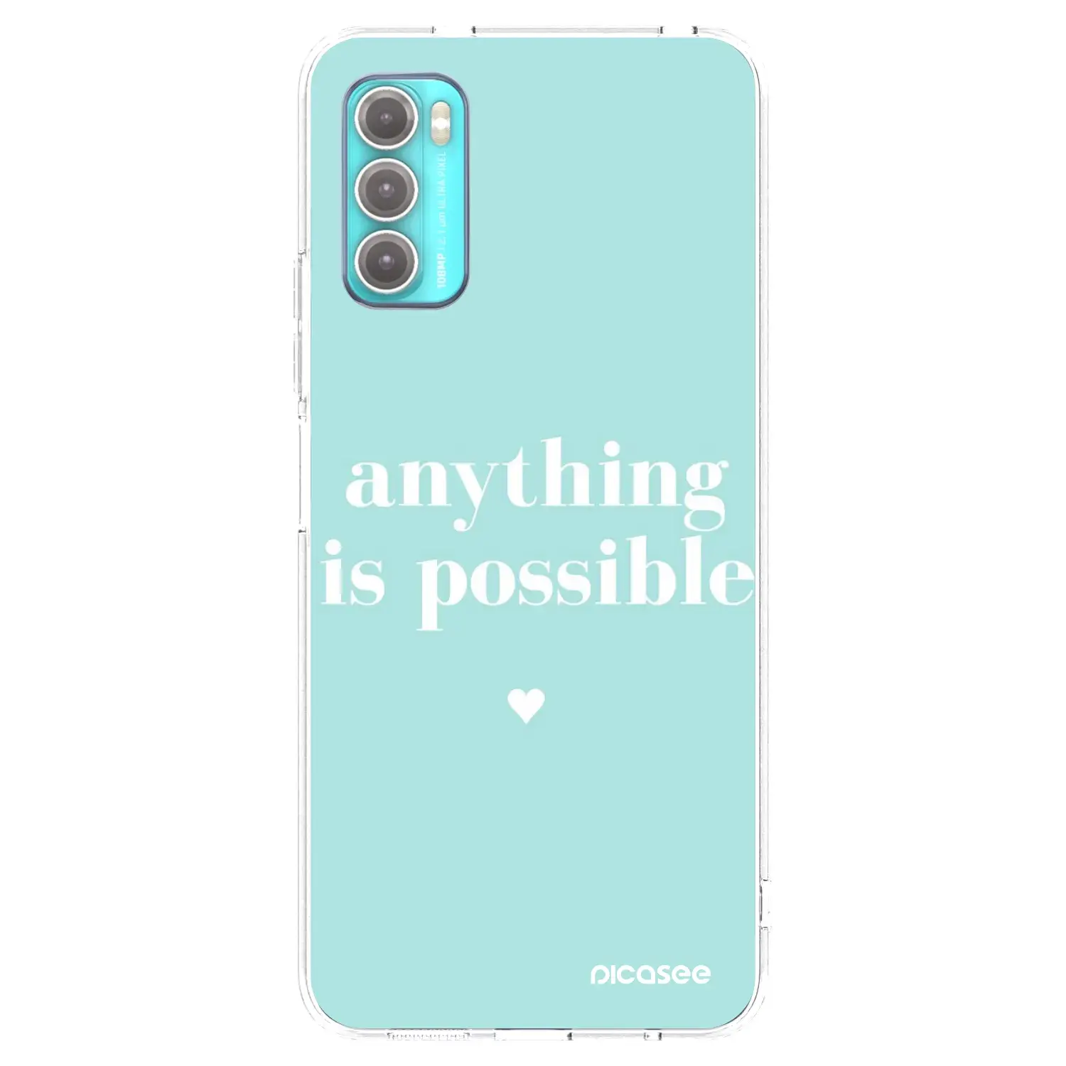Silikonový průhledný obal pro Motorola Moto G60 - Anything is possible