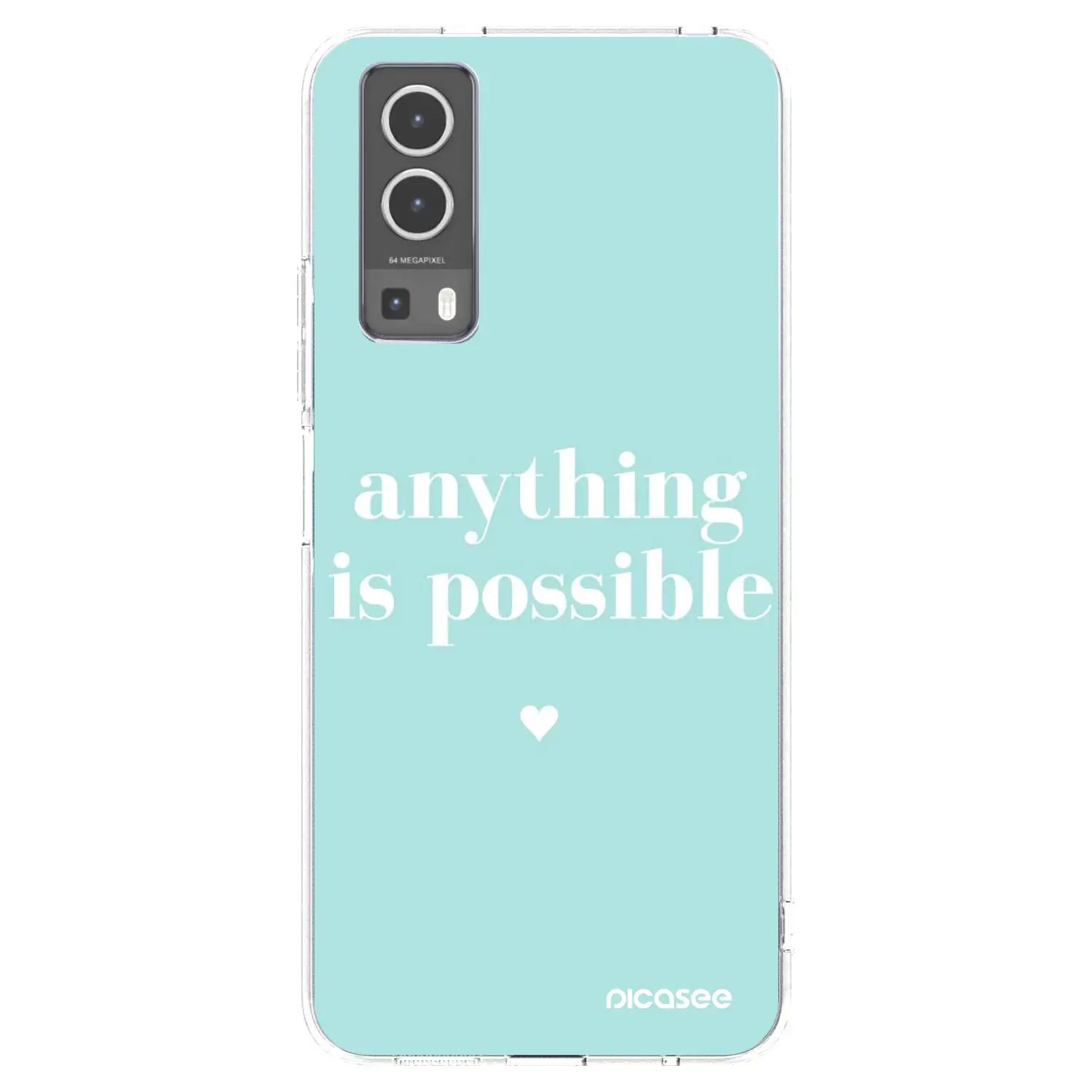 Silikonový průhledný obal pro Vivo Y72 5G - Anything is possible