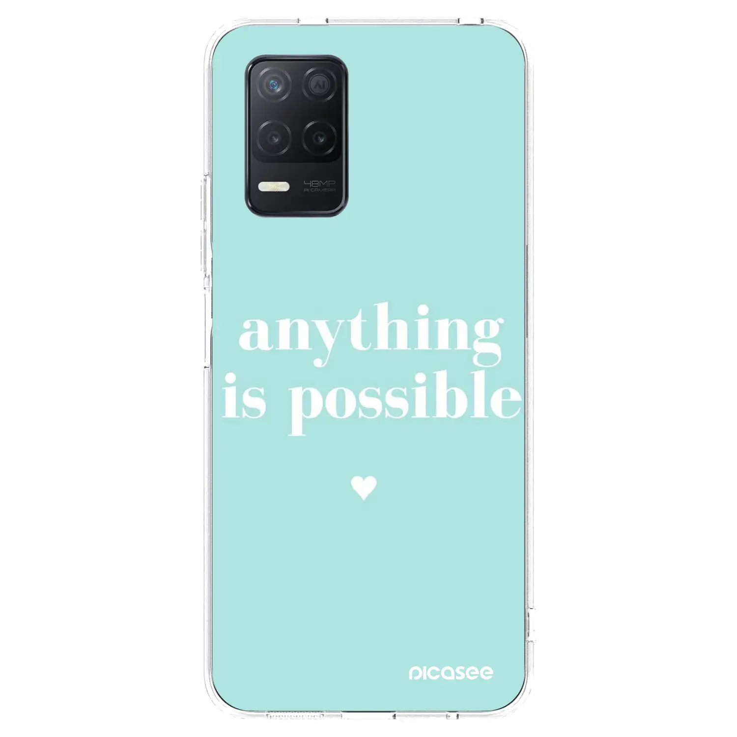 Silikonový průhledný obal pro Realme 8 5G - Anything is possible