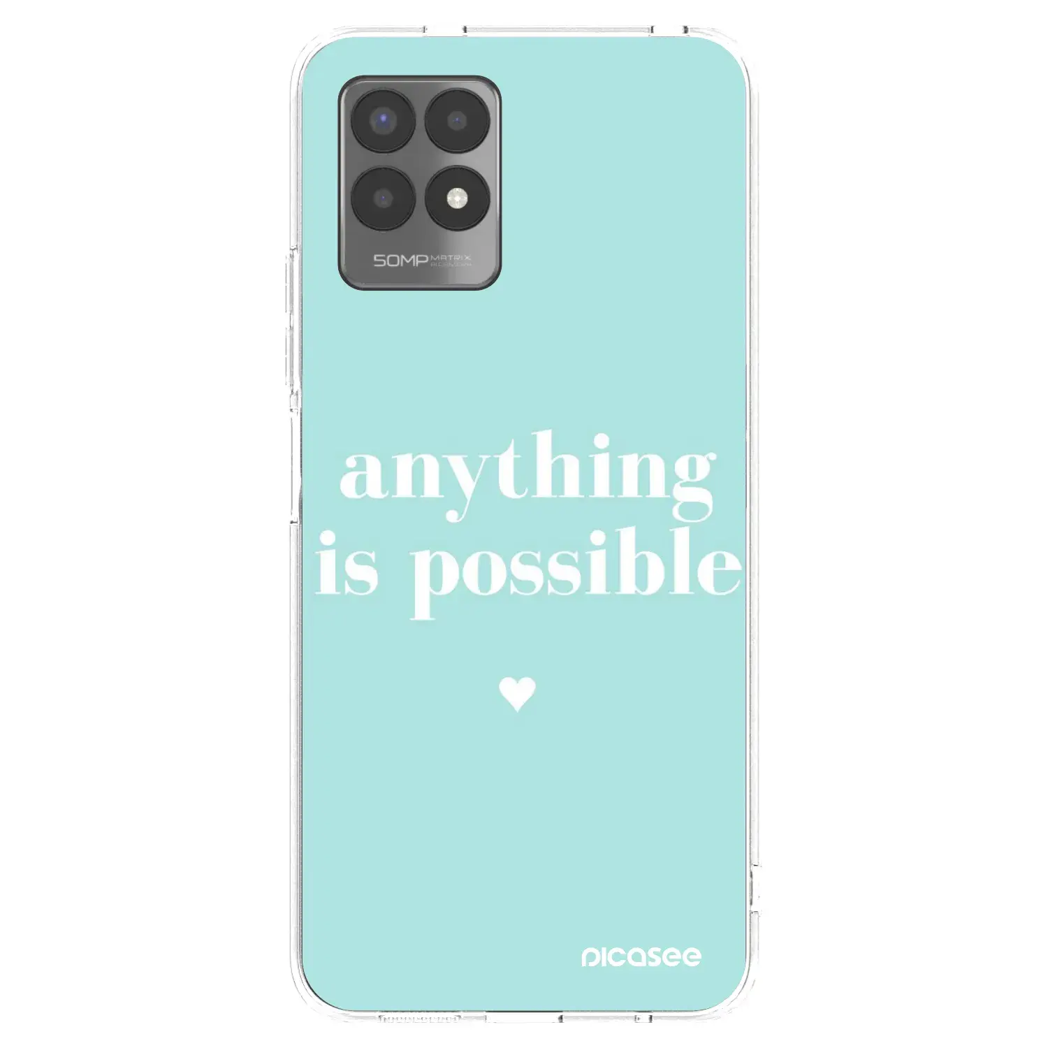 Silikonový průhledný obal pro Realme 8i - Anything is possible