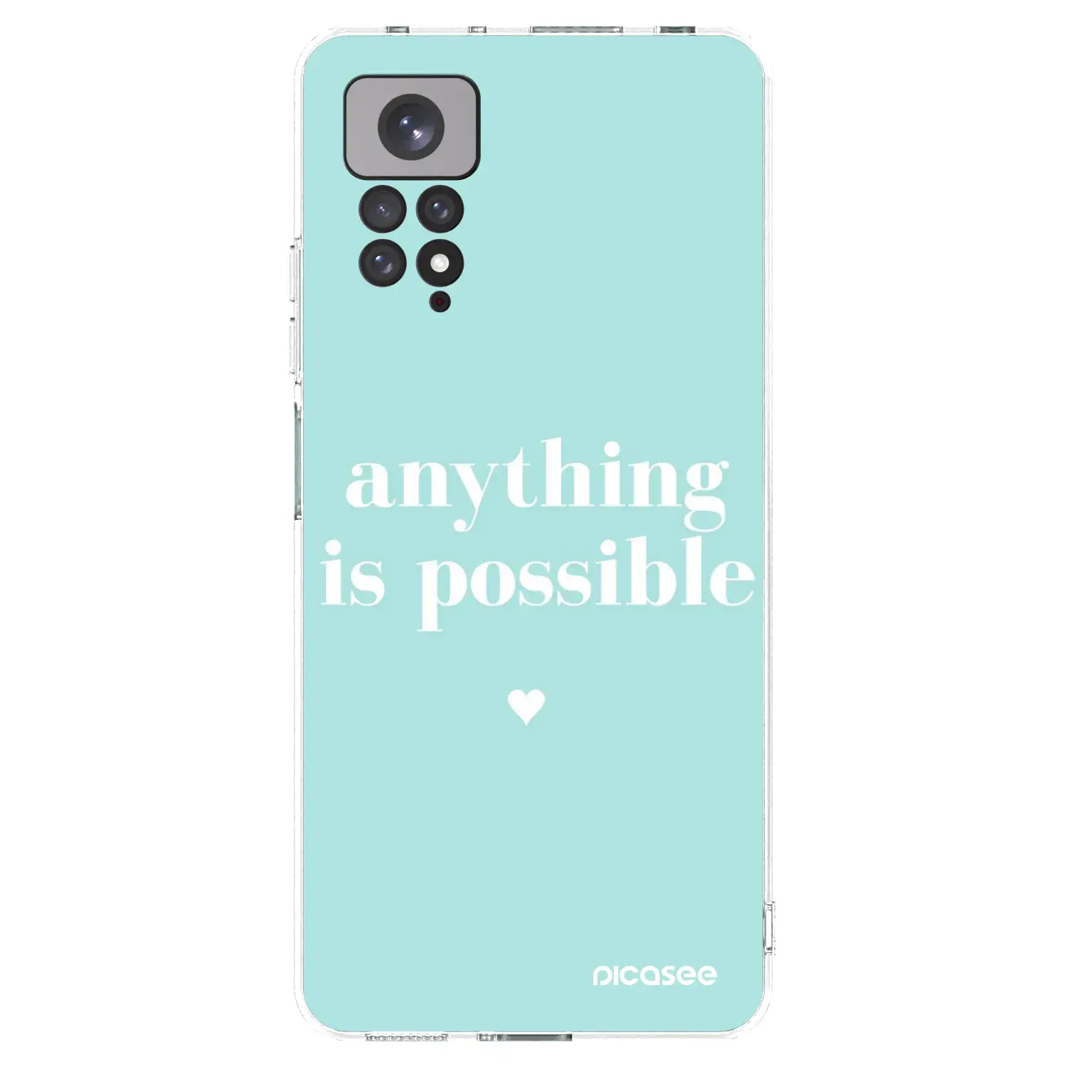 Silikonový průhledný obal pro Xiaomi Redmi Note 11 - Anything is possible