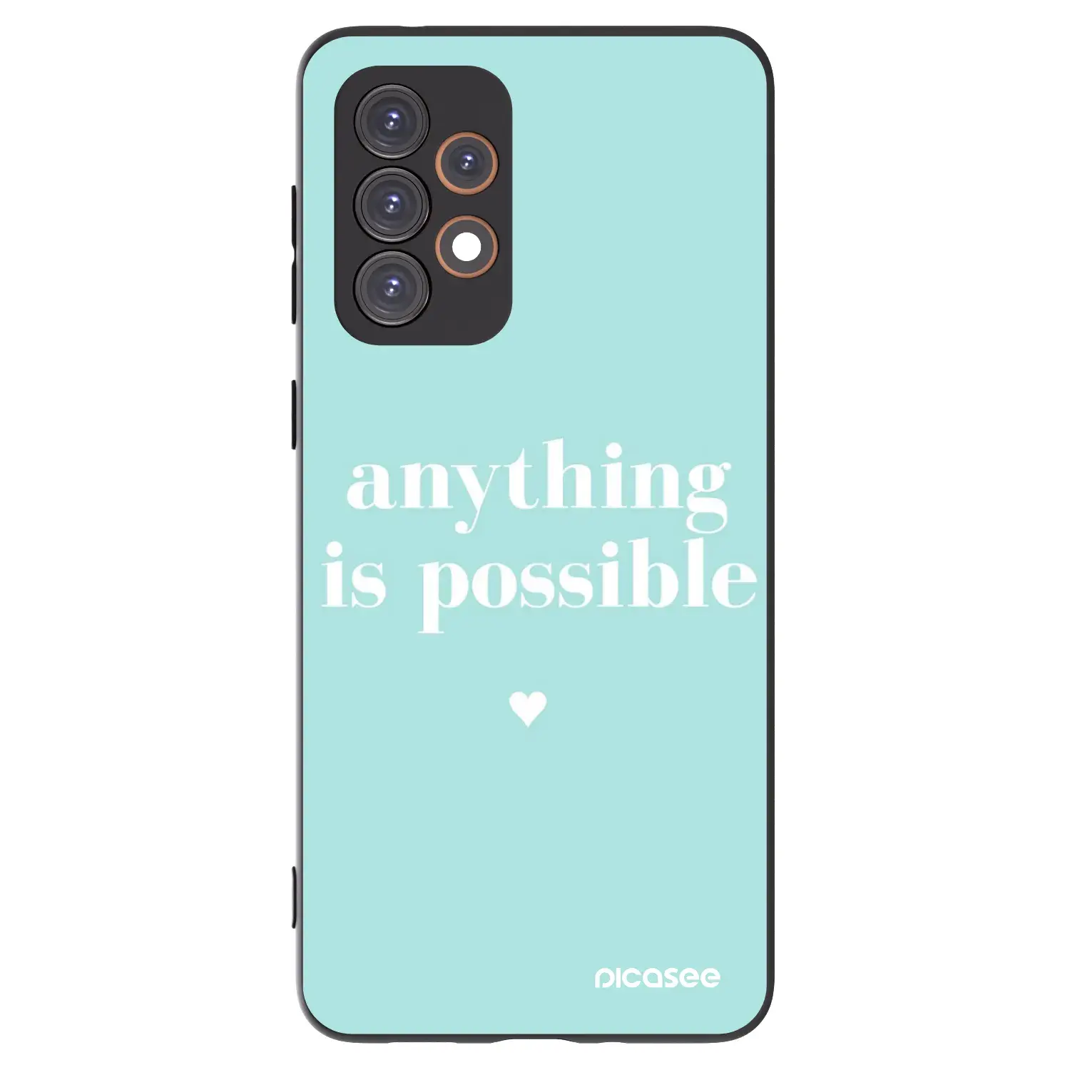 Silikonový černý obal pro Samsung Galaxy A33 5G A336 - Anything is possible