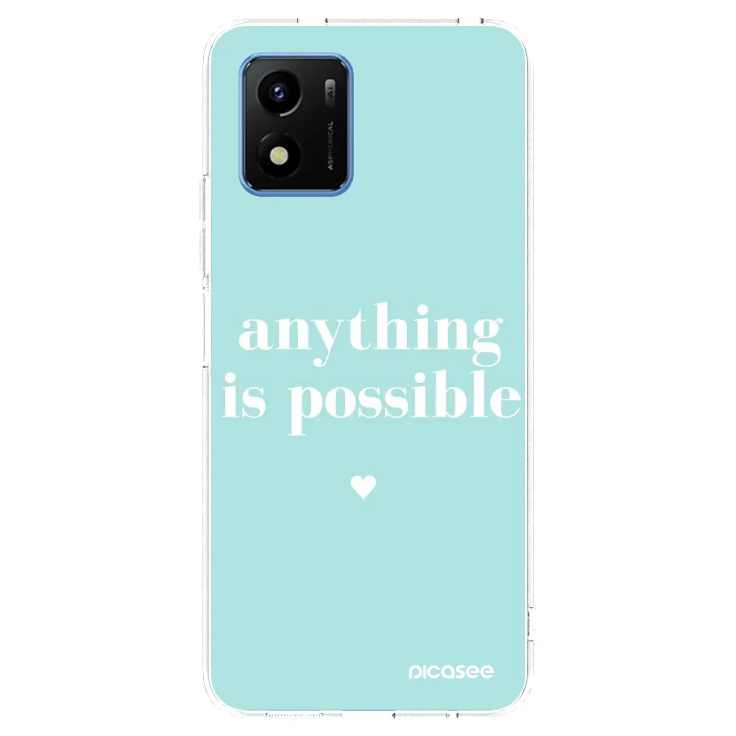 Silikonový průhledný obal pro Vivo Y01 - Anything is possible