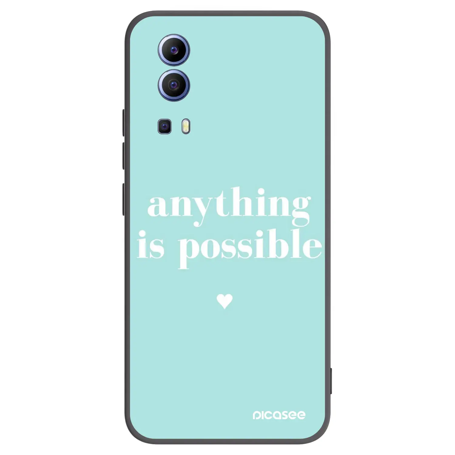 Silikonový černý obal pro Vivo Y52 5G - Anything is possible