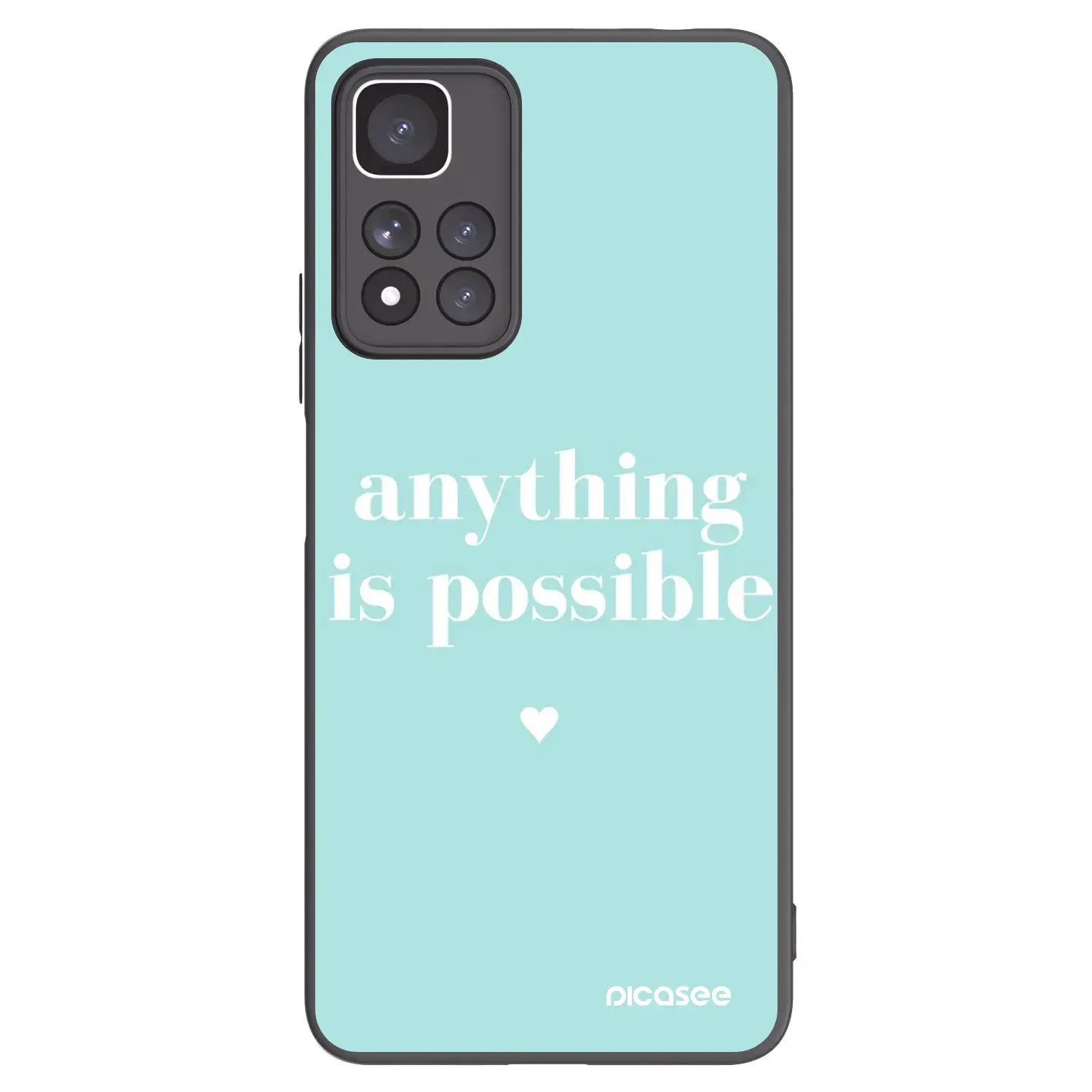 Silikonový černý obal pro Xiaomi Redmi Note 11 Pro+ 5G - Anything is possible