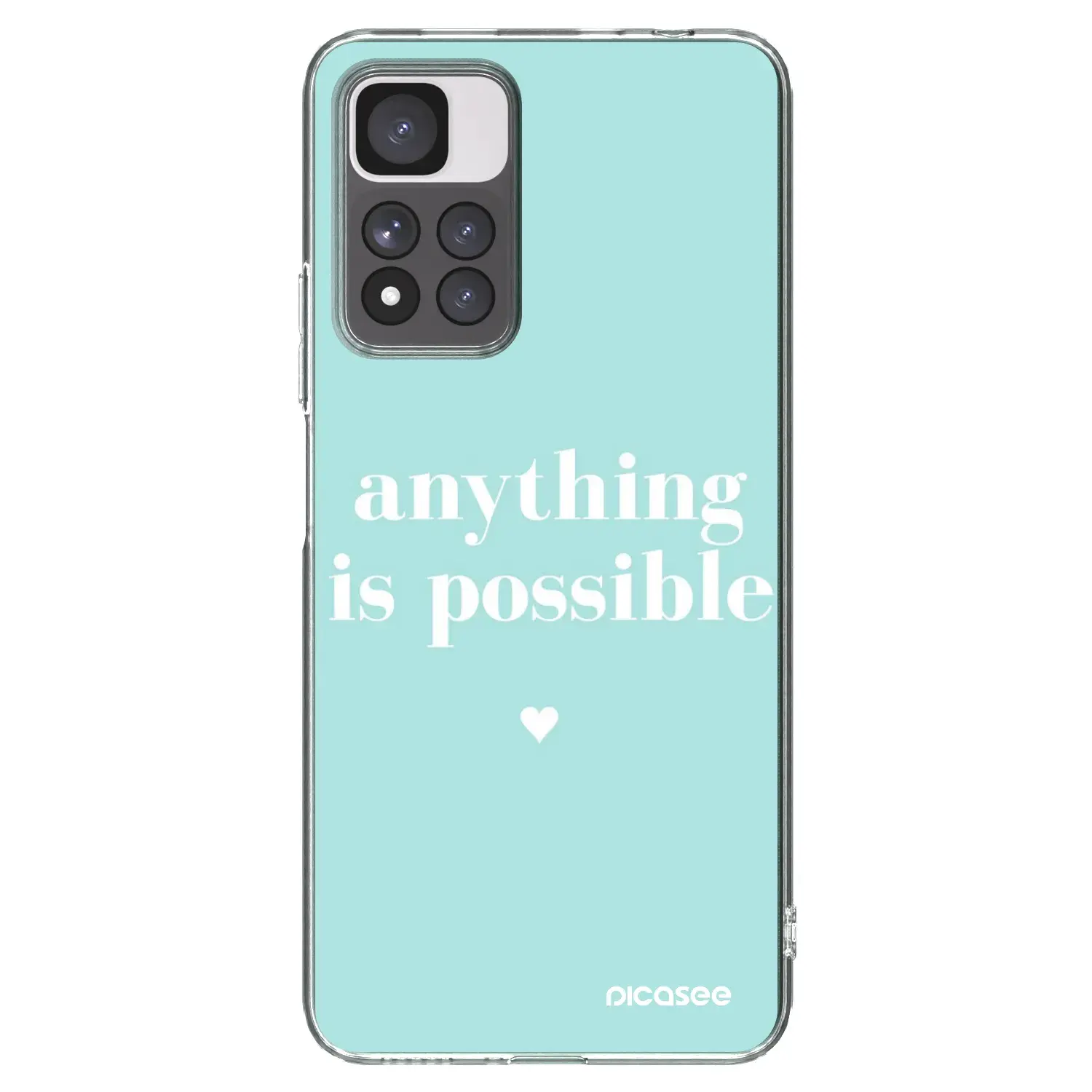 Silikonový průhledný obal pro Xiaomi Redmi Note 11 Pro+ 5G - Anything is possible