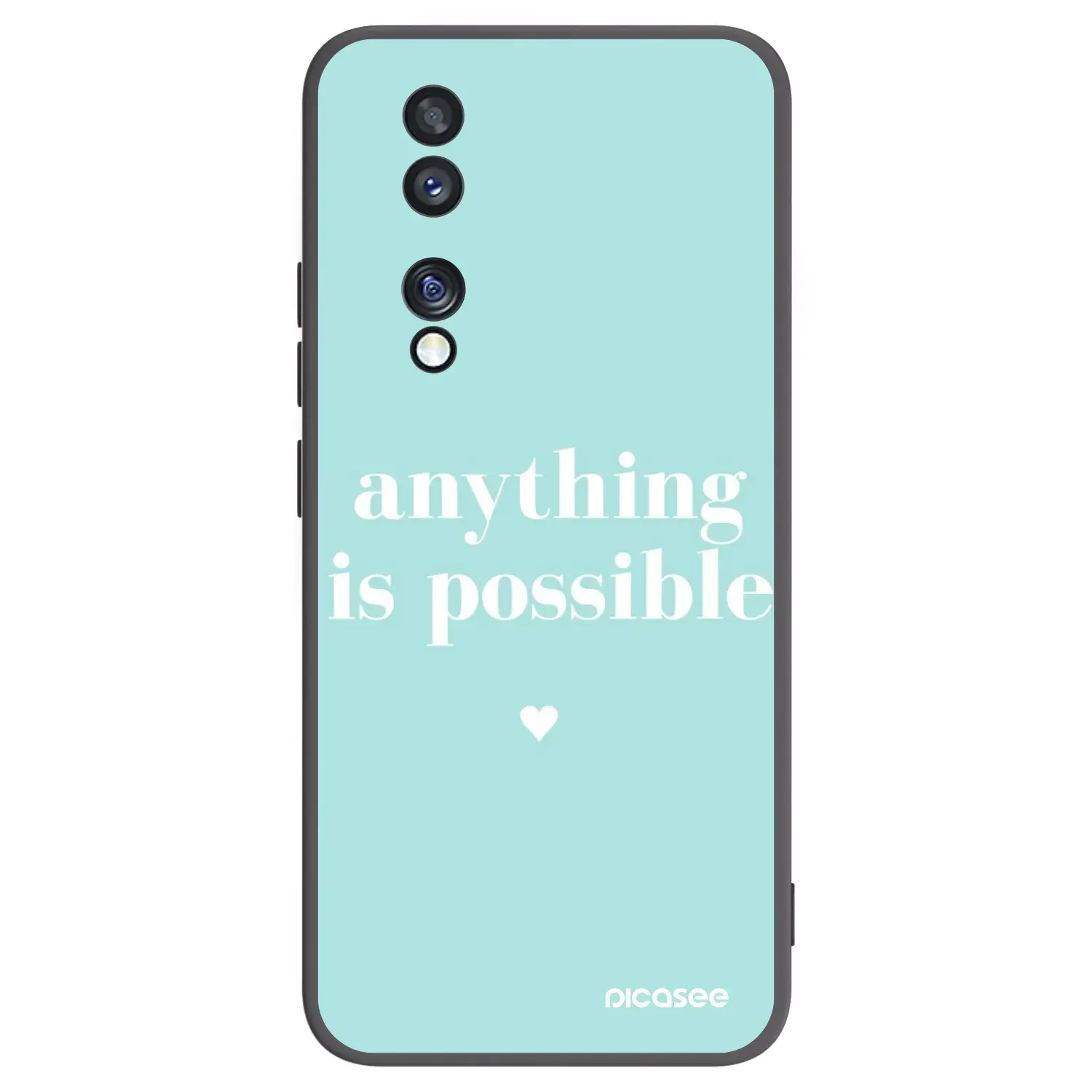 Silikonový černý obal pro Honor 70 - Anything is possible