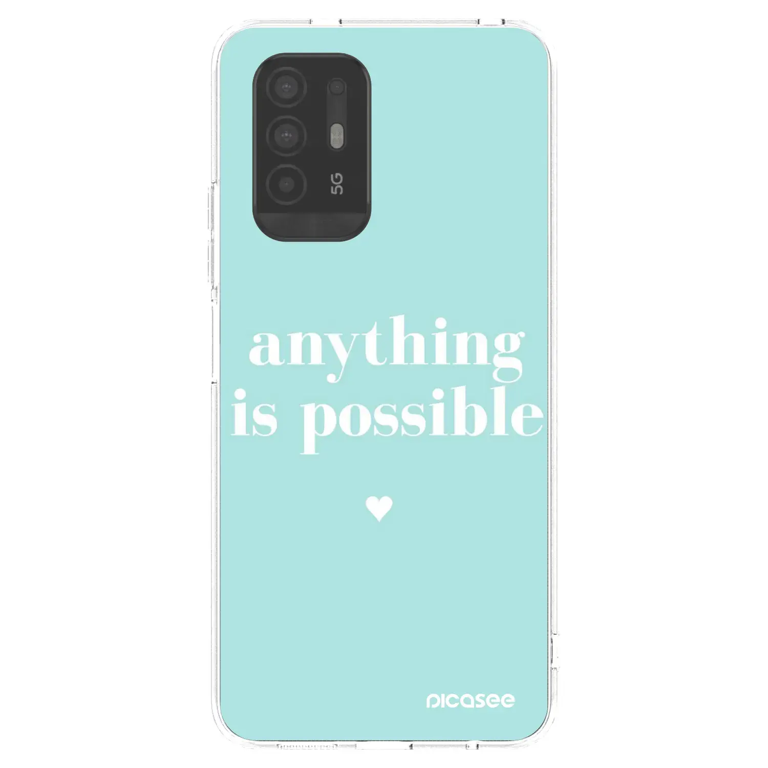 Silikonový průhledný obal pro OPPO A94 5G - Anything is possible
