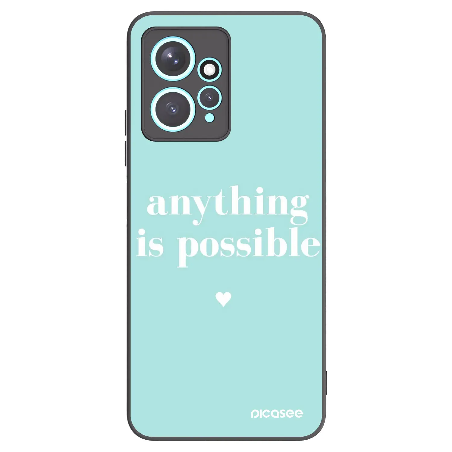 Silikonový černý obal pro Xiaomi Redmi Note 12 4G - Anything is possible