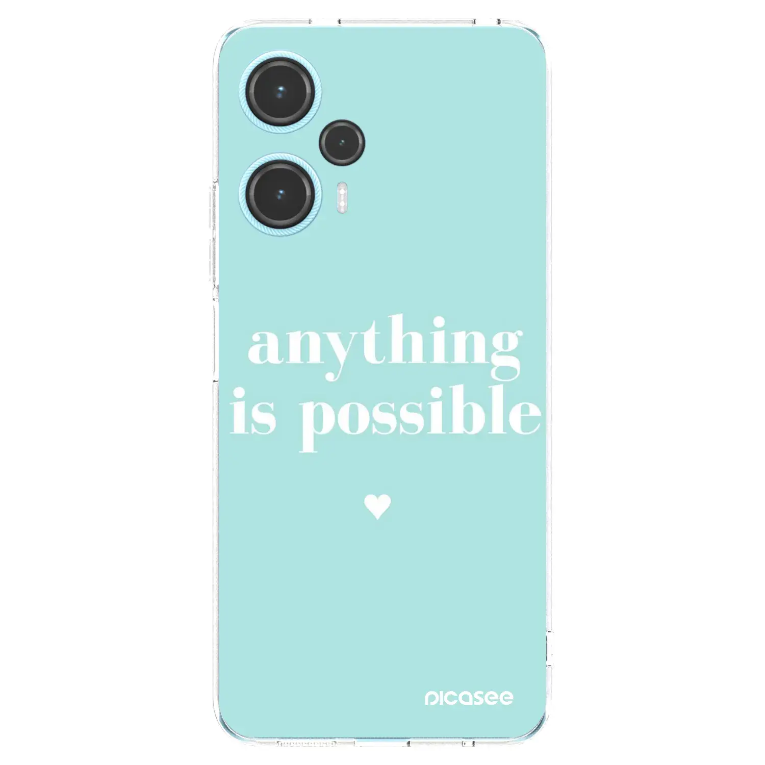 Silikonový průhledný obal pro Xiaomi Poco F5 - Anything is possible