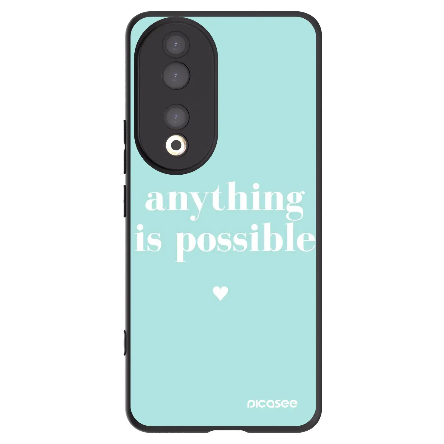 Silikonový černý obal pro Honor 90 5G - Anything is possible