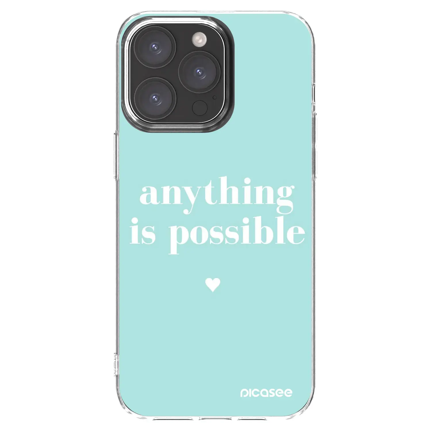 Silikonový průhledný obal pro Apple iPhone 15 Pro Max - Anything is possible