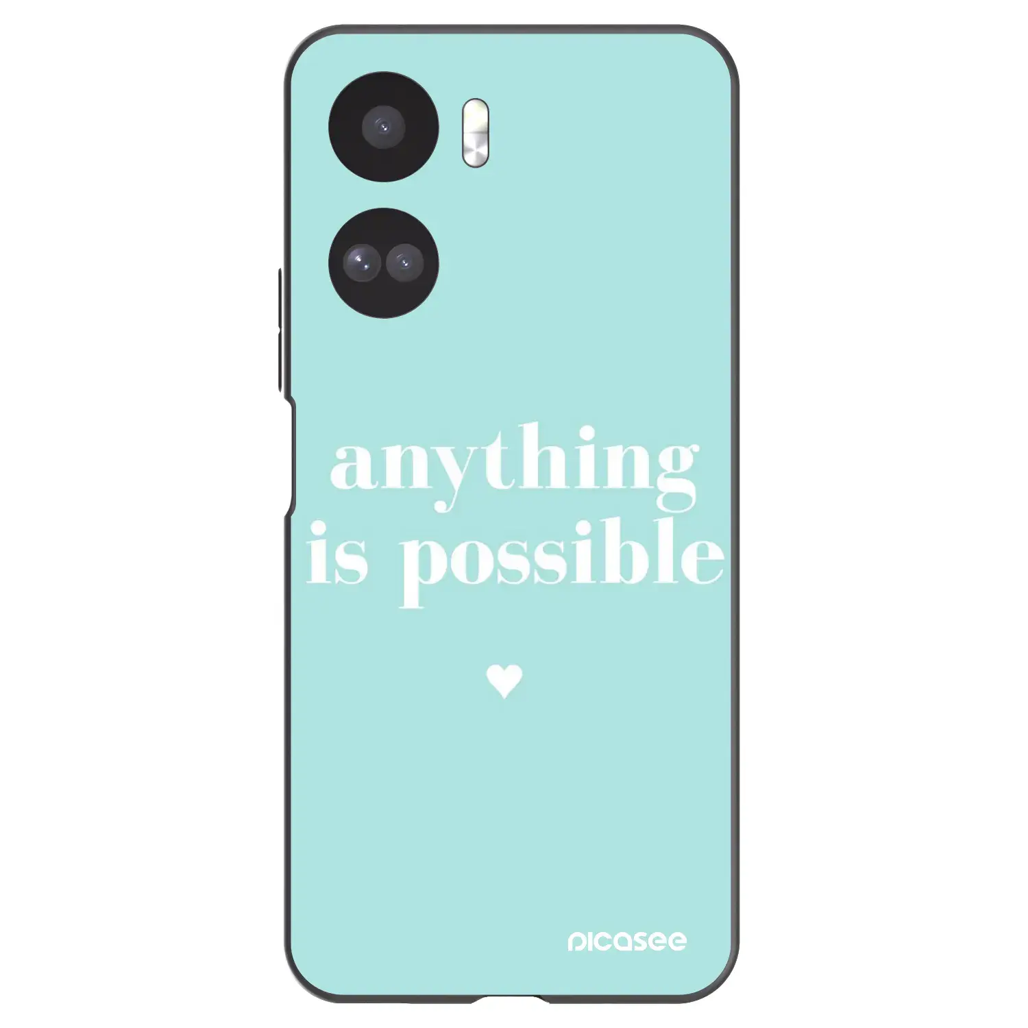 Silikonový černý obal pro Honor 90 Lite 5G - Anything is possible