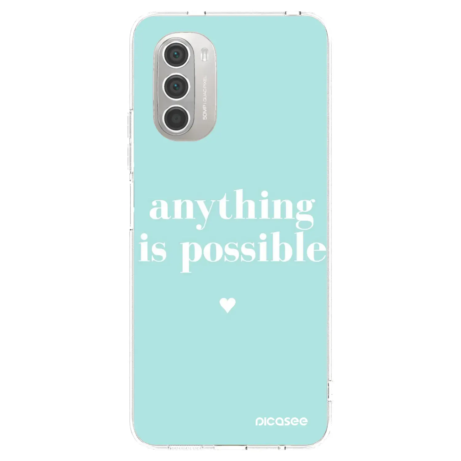 Silikonový průhledný obal pro Motorola Moto G51 - Anything is possible