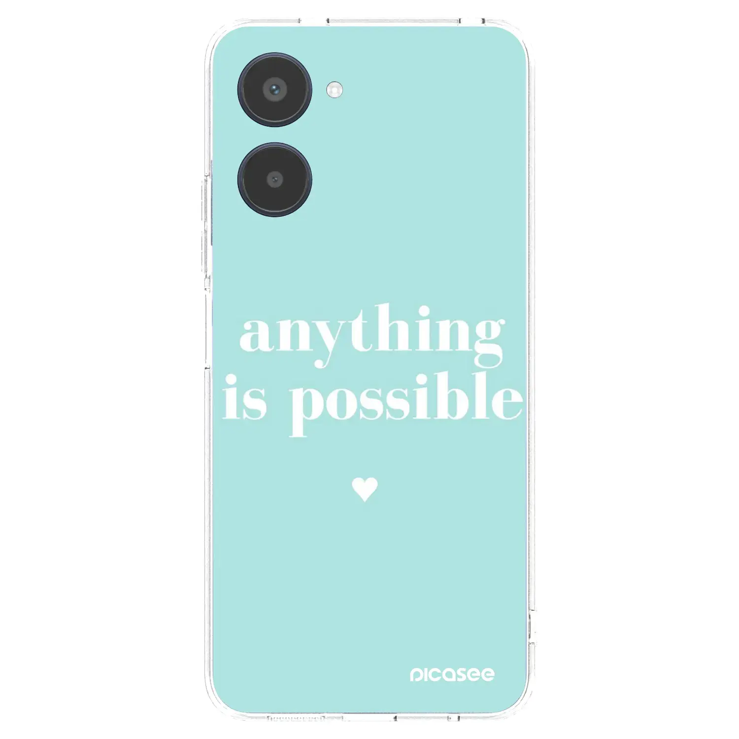 Silikonový průhledný obal pro Realme 10 4G - Anything is possible