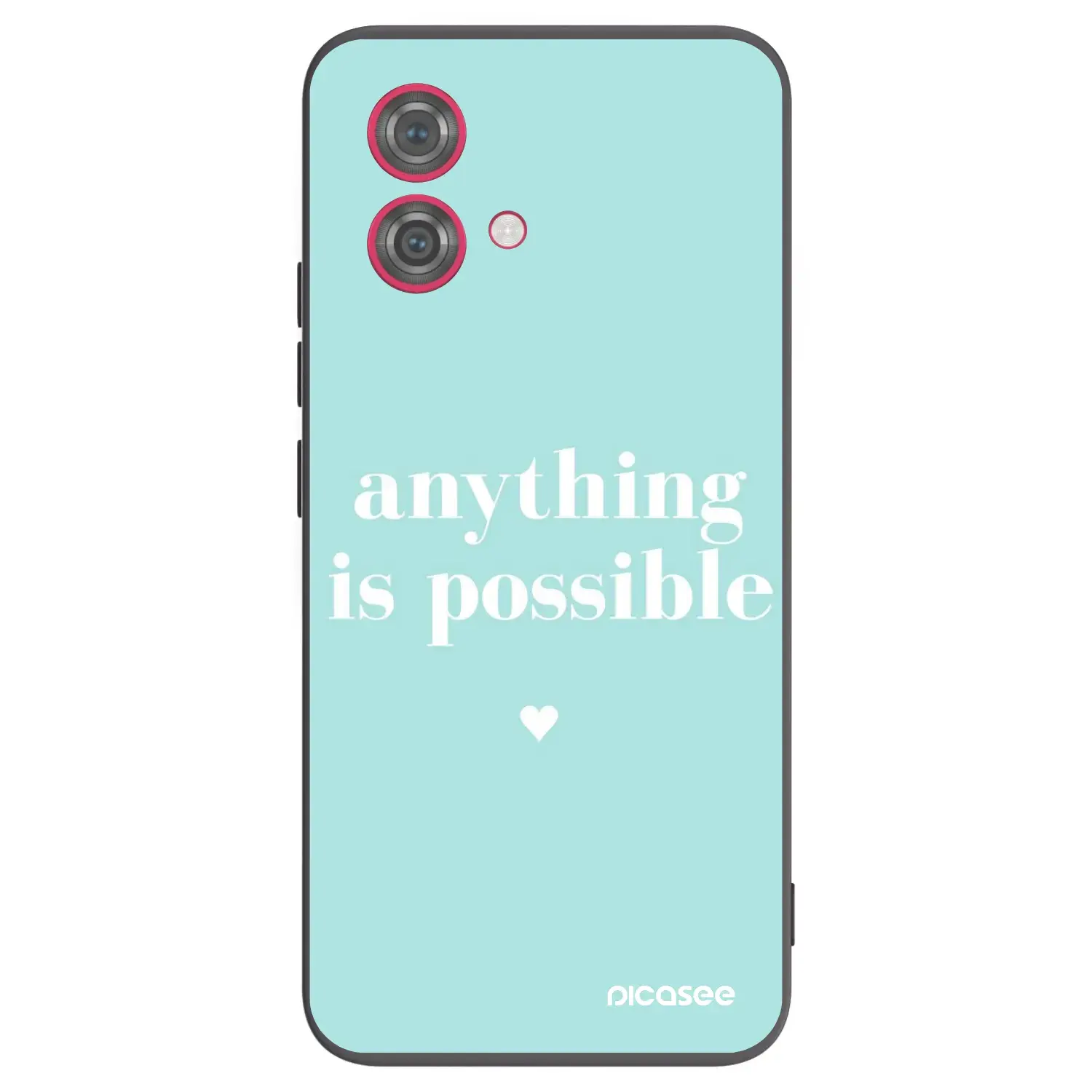 Silikonový černý obal pro Motorola Moto G84 5G - Anything is possible
