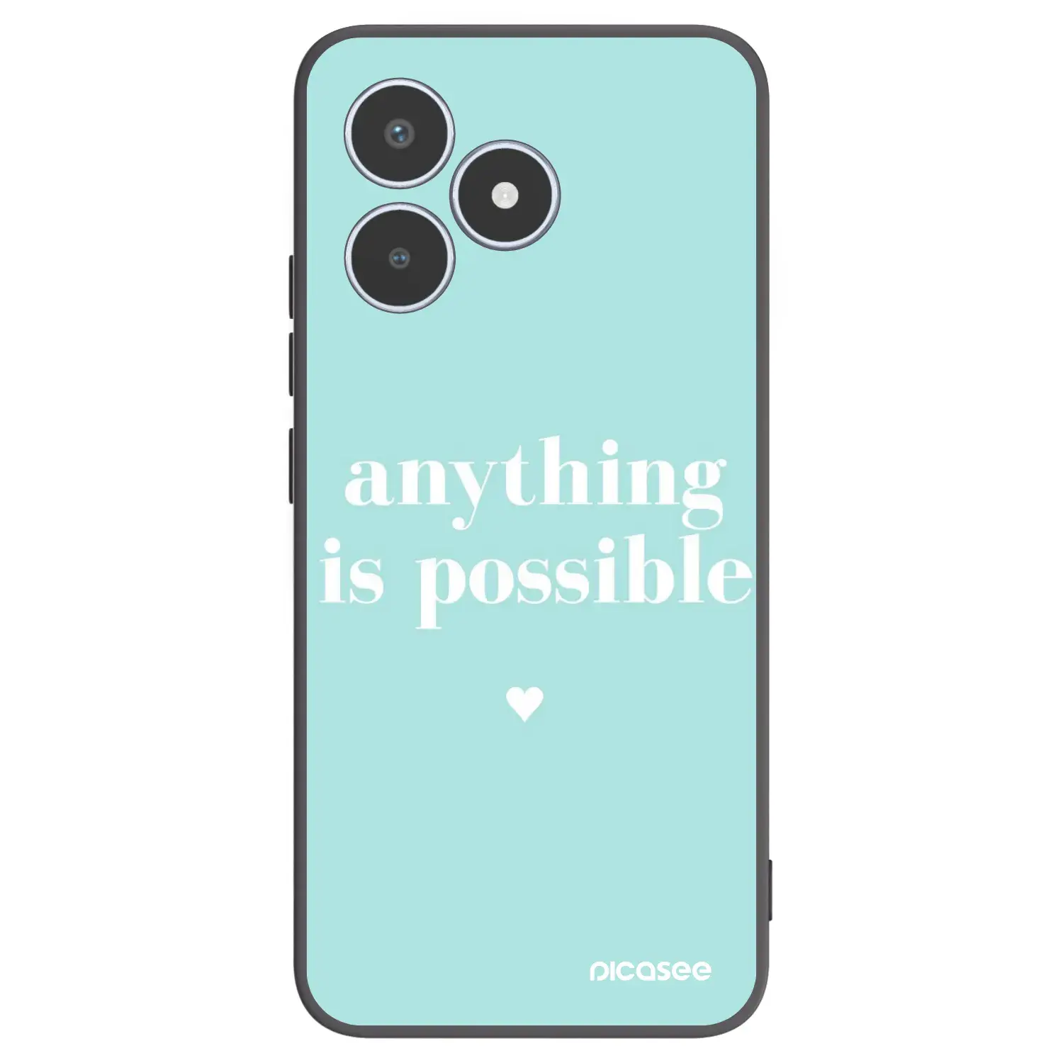 Silikonový černý obal pro Realme C53 - Anything is possible