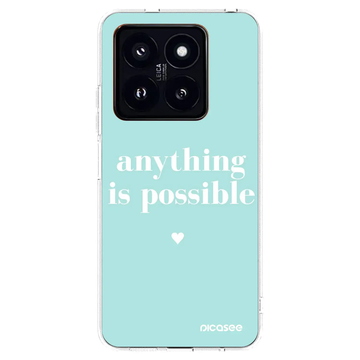 Silikonový průhledný obal pro Xiaomi 14 Pro - Anything is possible