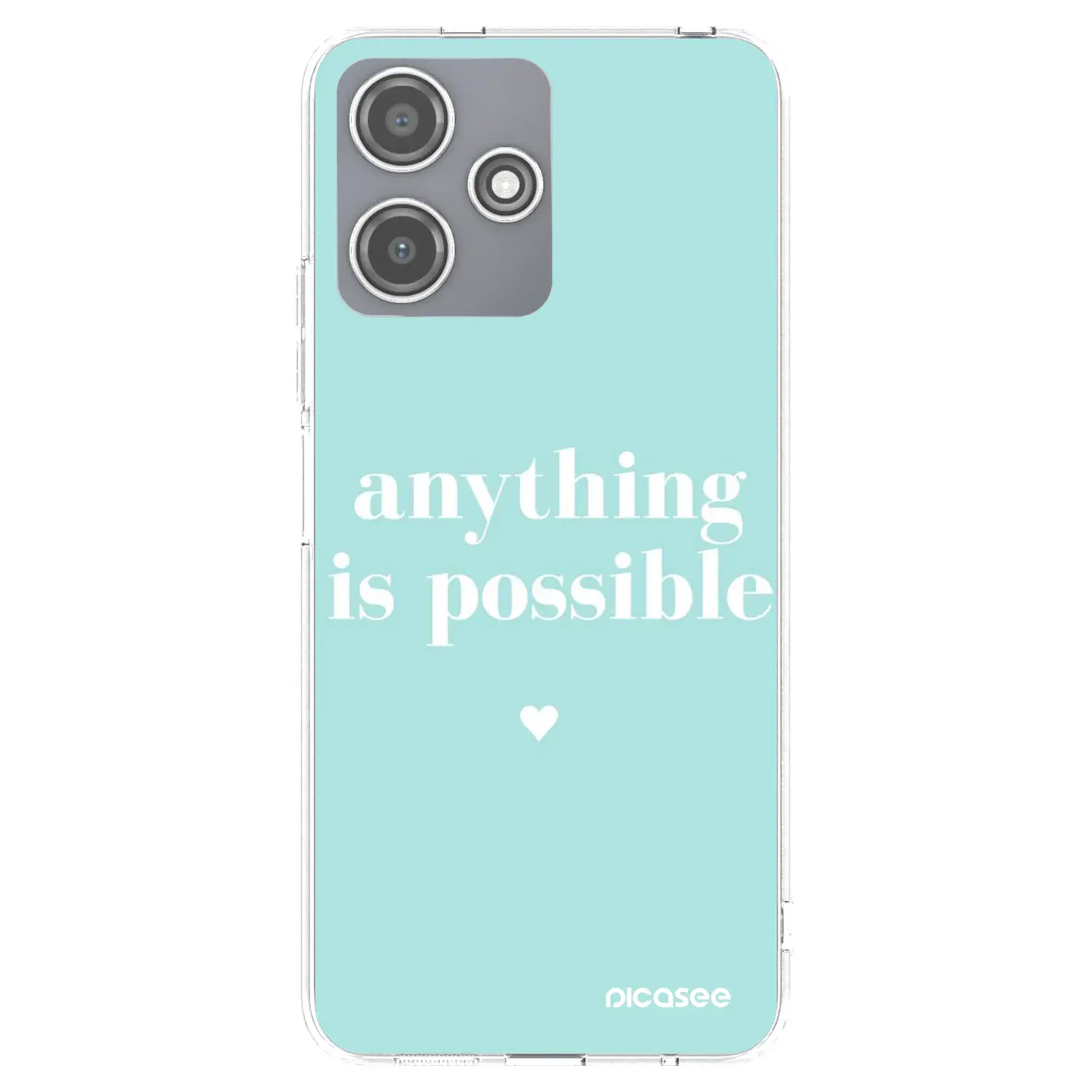 Silikonový průhledný obal pro Xiaomi Redmi 12 5G - Anything is possible