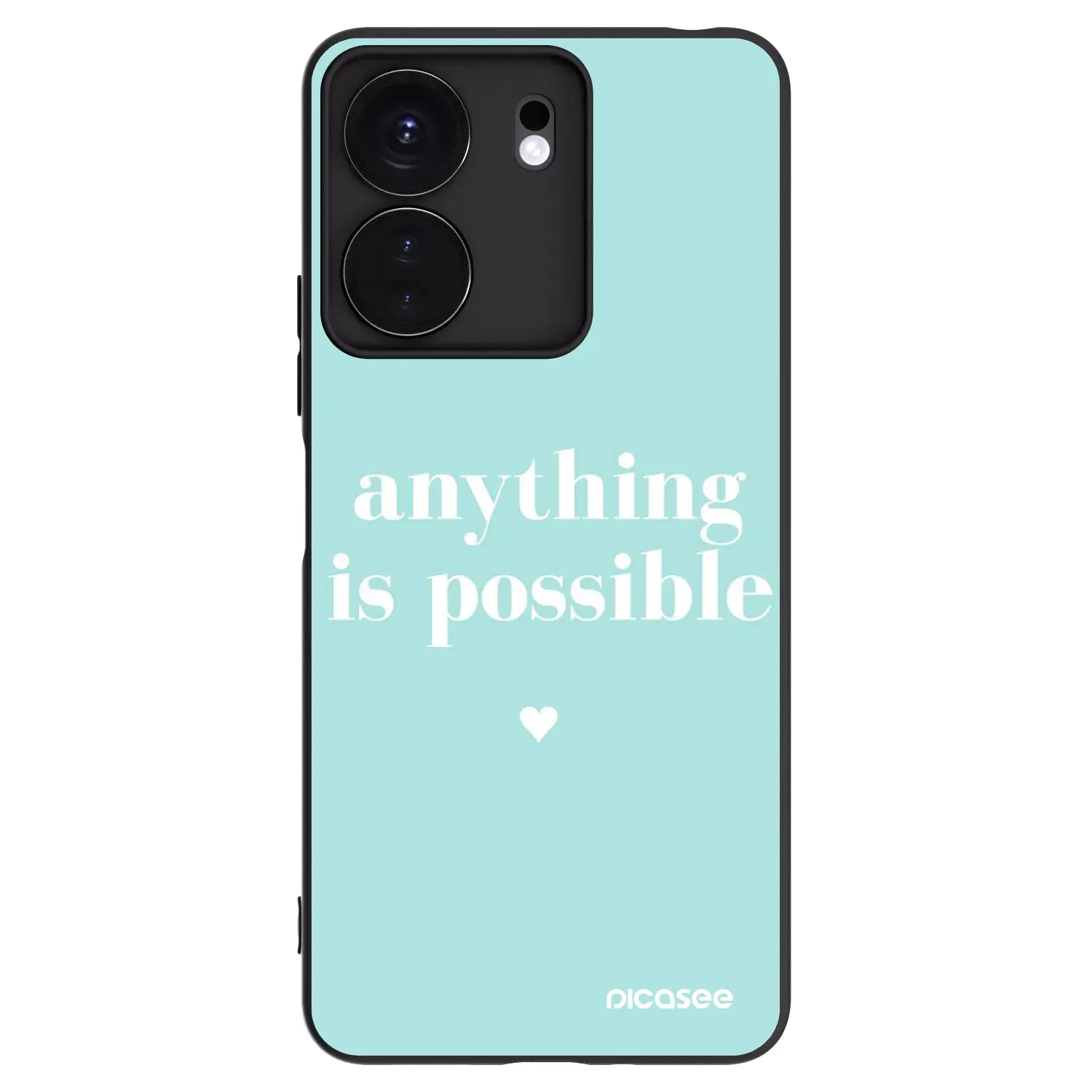 Silikonový černý obal pro Xiaomi Redmi 13C 4G - Anything is possible