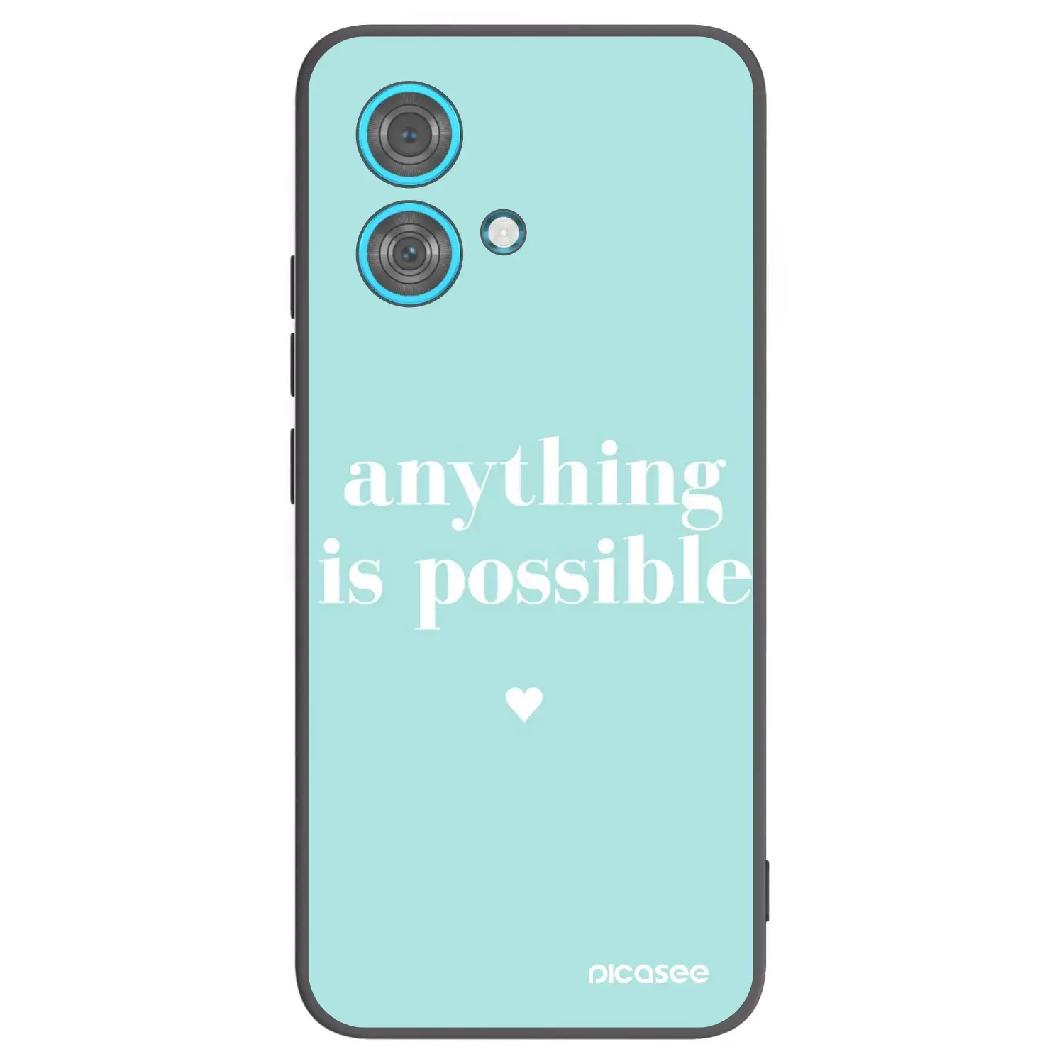 Silikonový černý obal pro Motorola Edge 40 Neo - Anything is possible